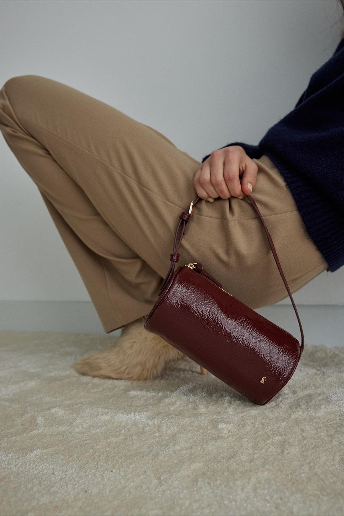 Bordo Lal Baget Çanta