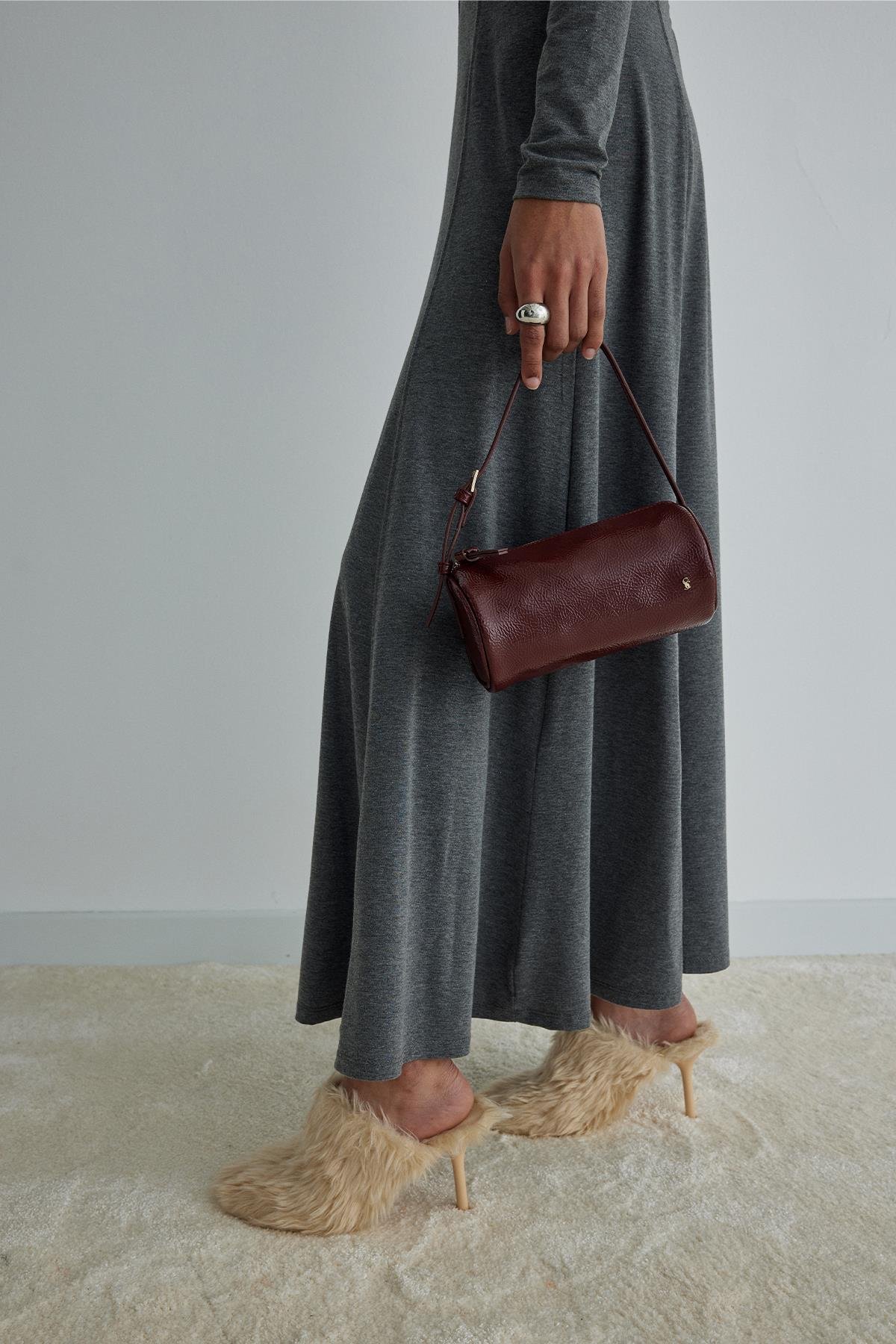 Bordo Lal Baget Çanta