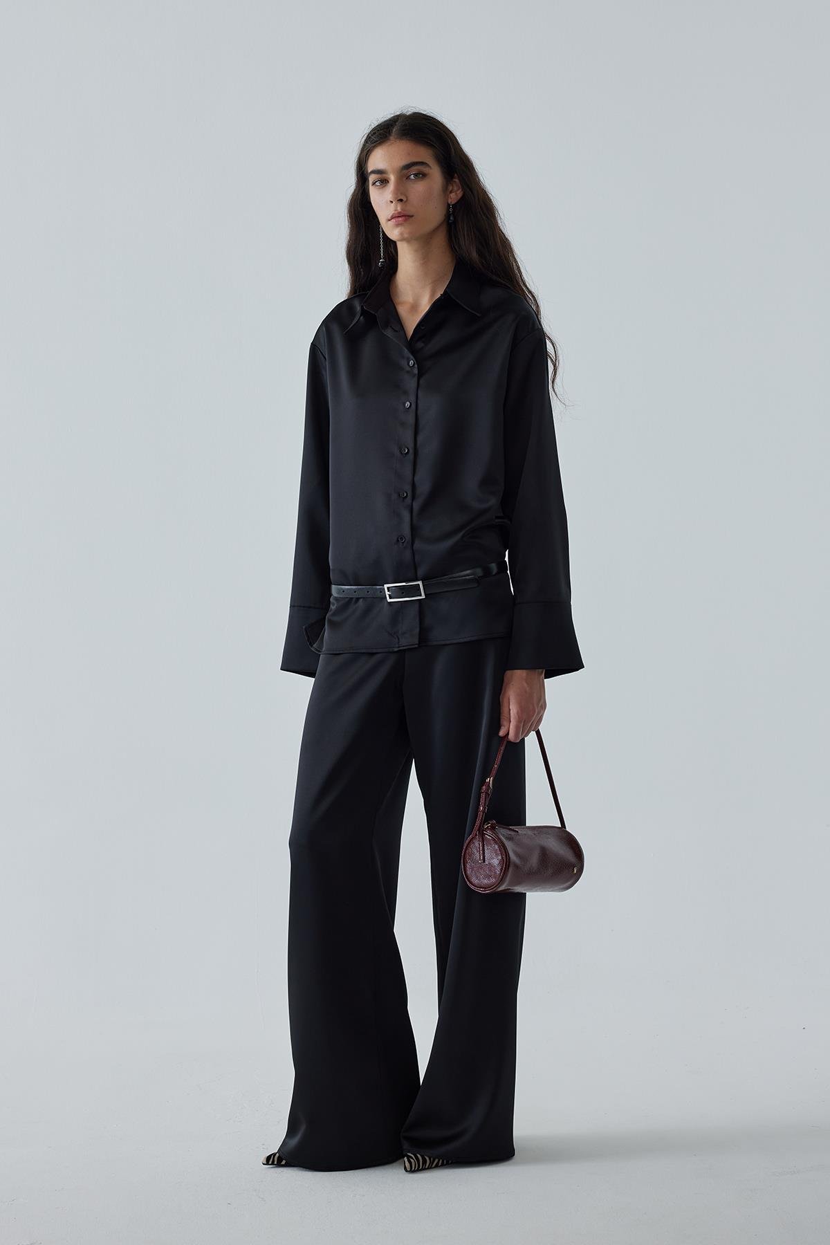 Bordo Lal Baget Çanta