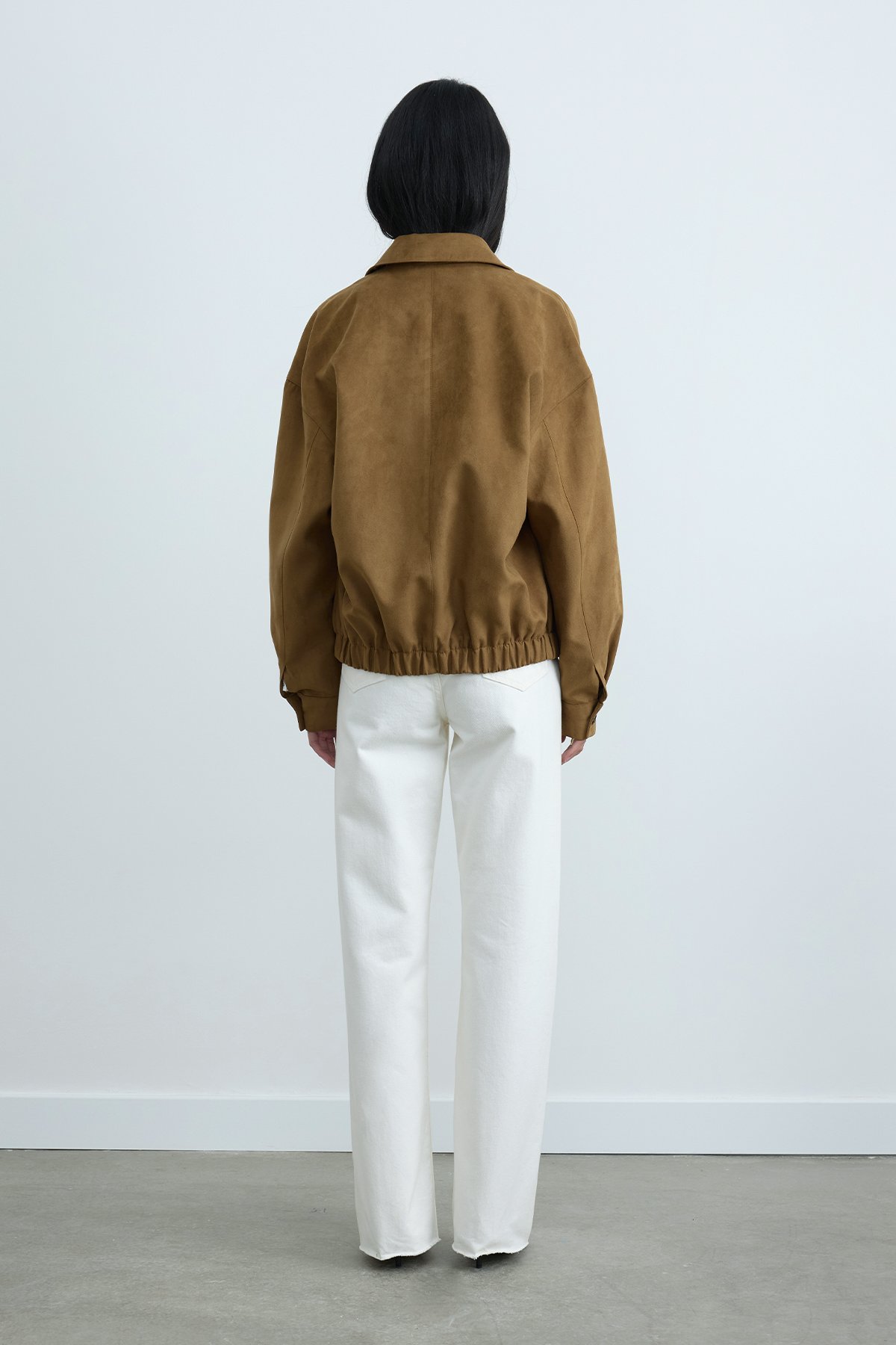 Chiara Suede Bomber Jacket