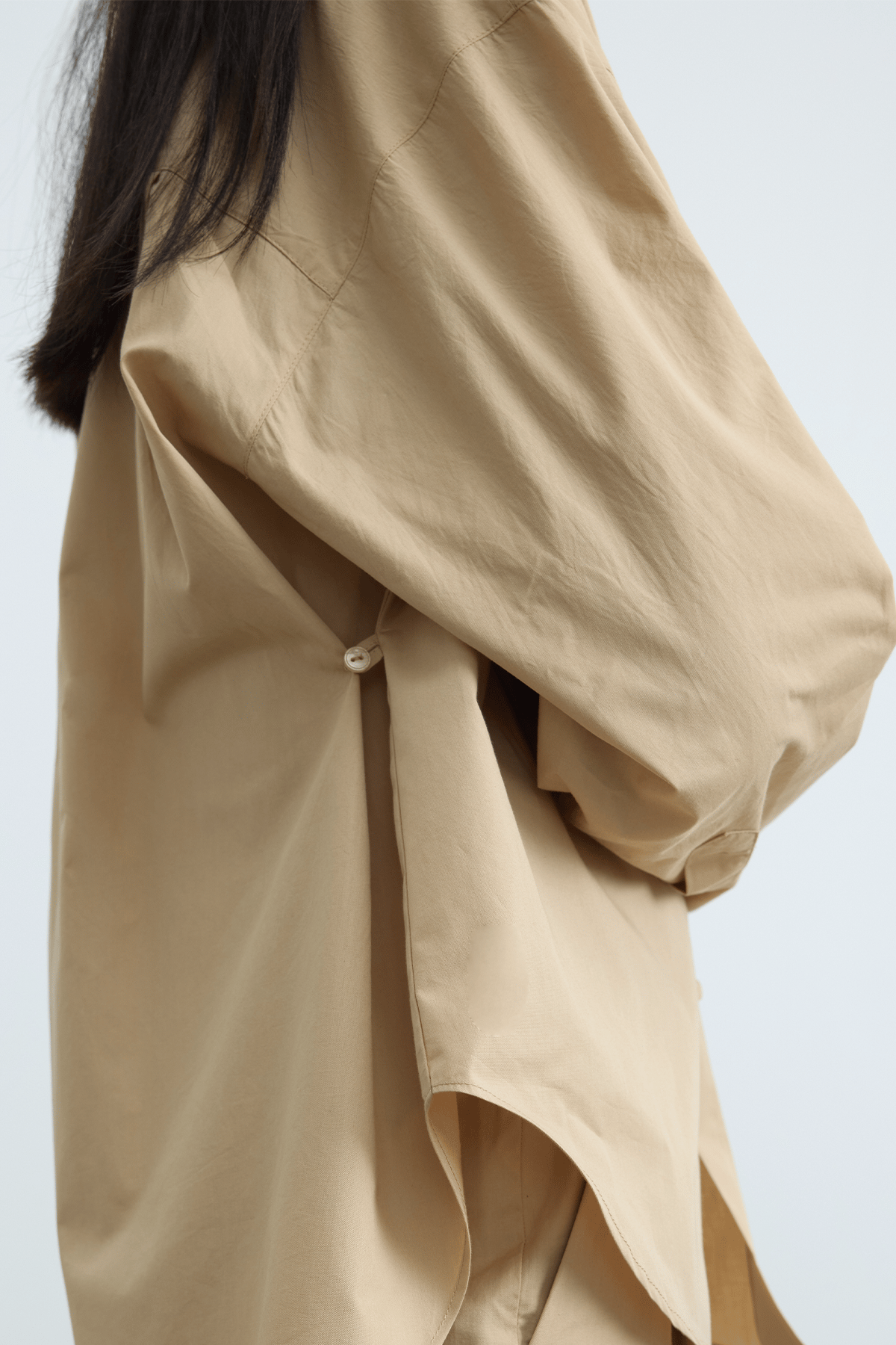 Camel Paper Oversize Gömlek