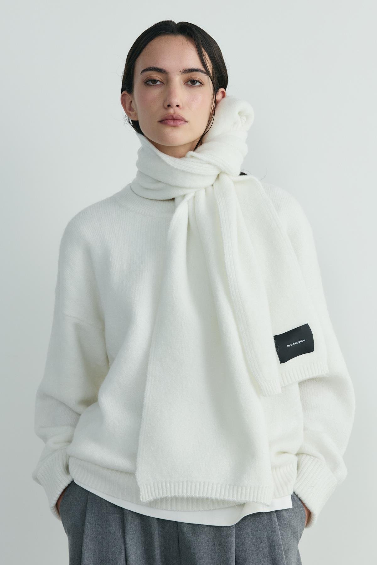 Ekru Bella Oversize Kazak