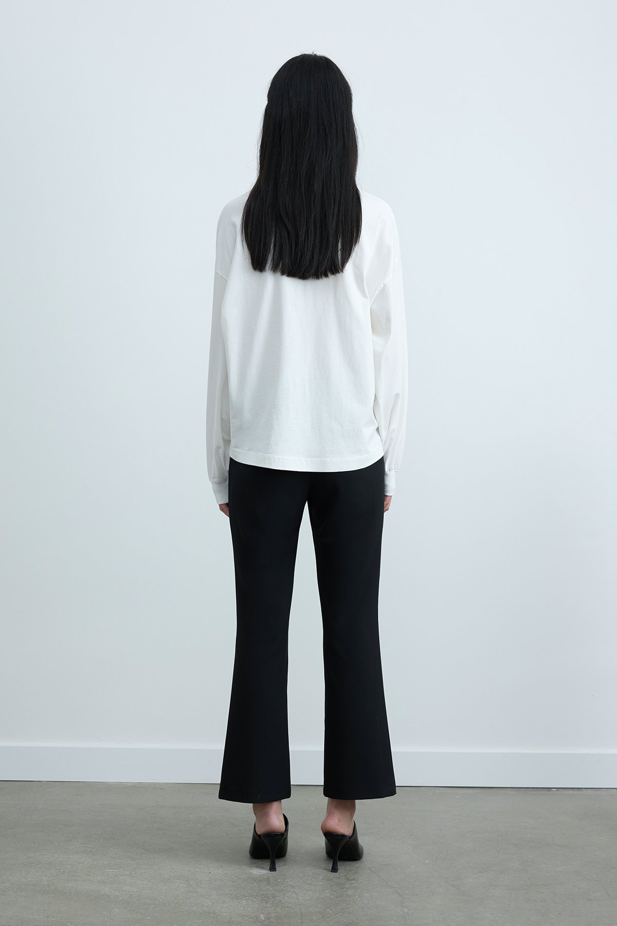 Ekru Dune Oversize Manşetli Tişört