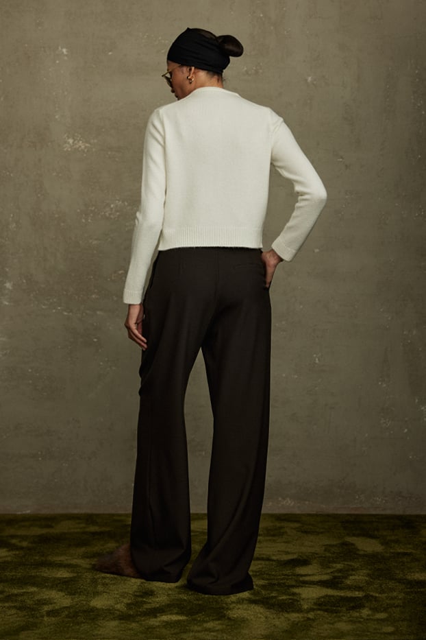 Ekru Jenny Düğmeli Hırka