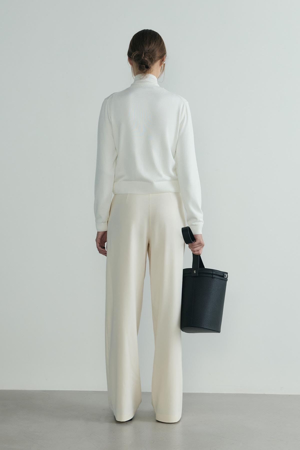 Ekru Lea Triko Hırka