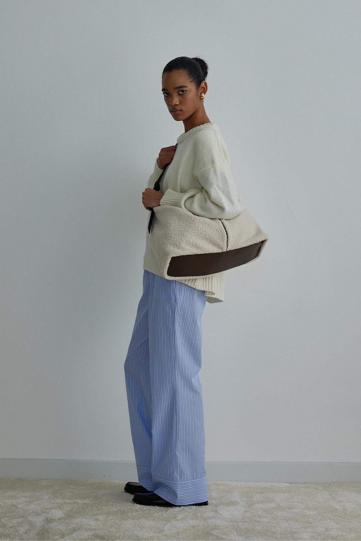 Ecru Owen Crew Neck Sweater