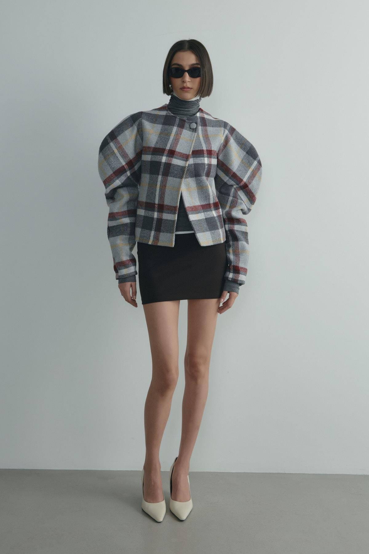 High-Neck Tencel Top