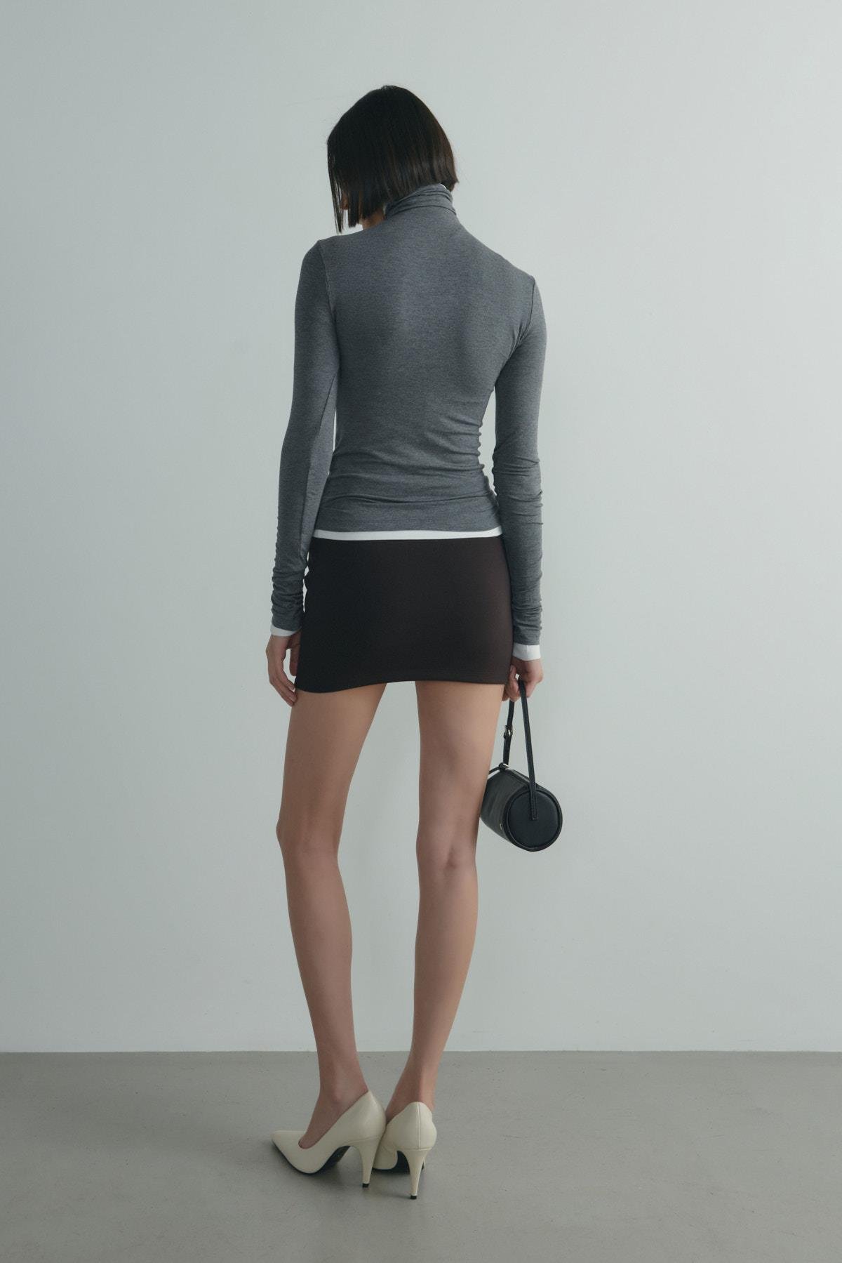 High-Neck Tencel Top