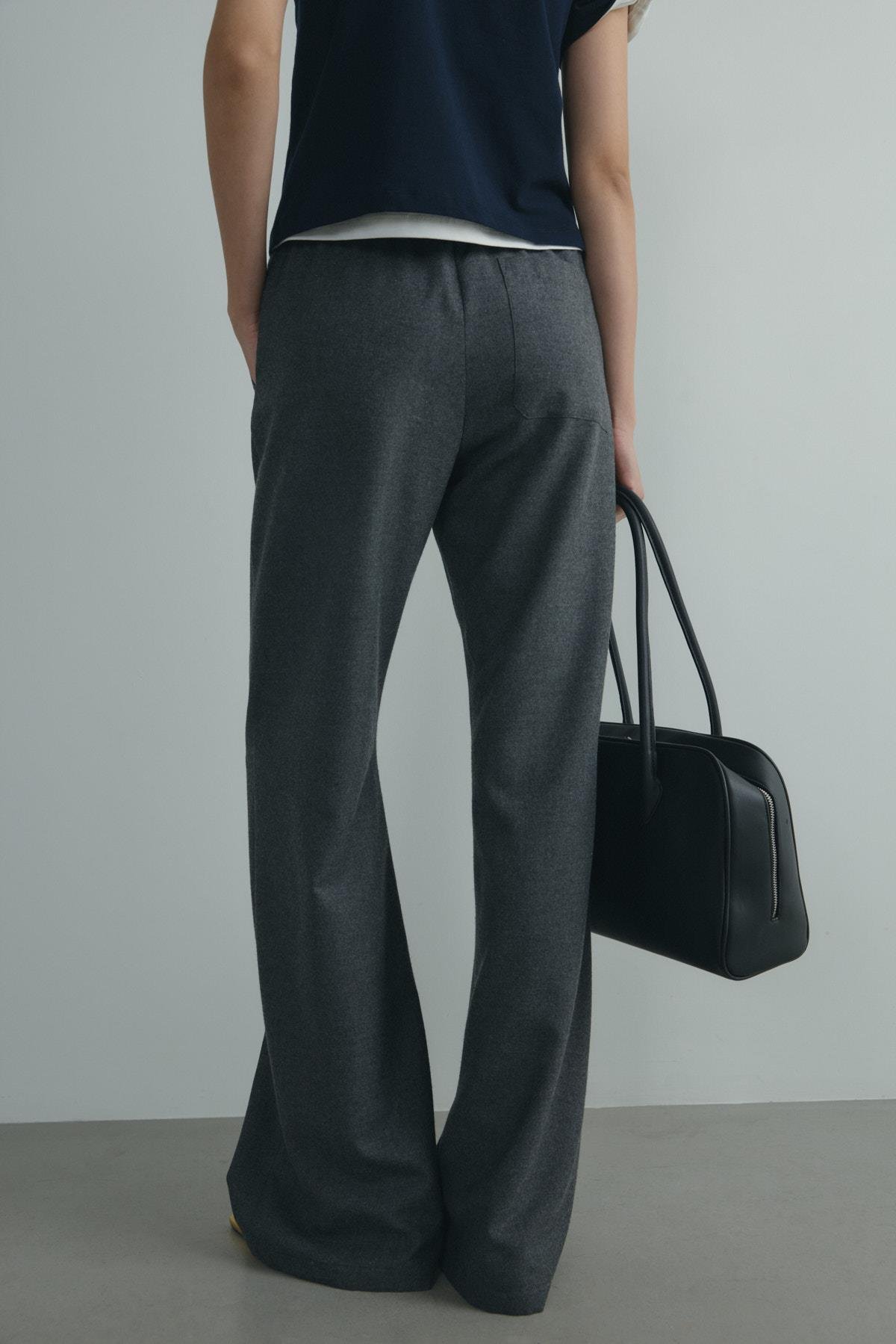 Füme Jilly Lastikli Klasik Pantolon