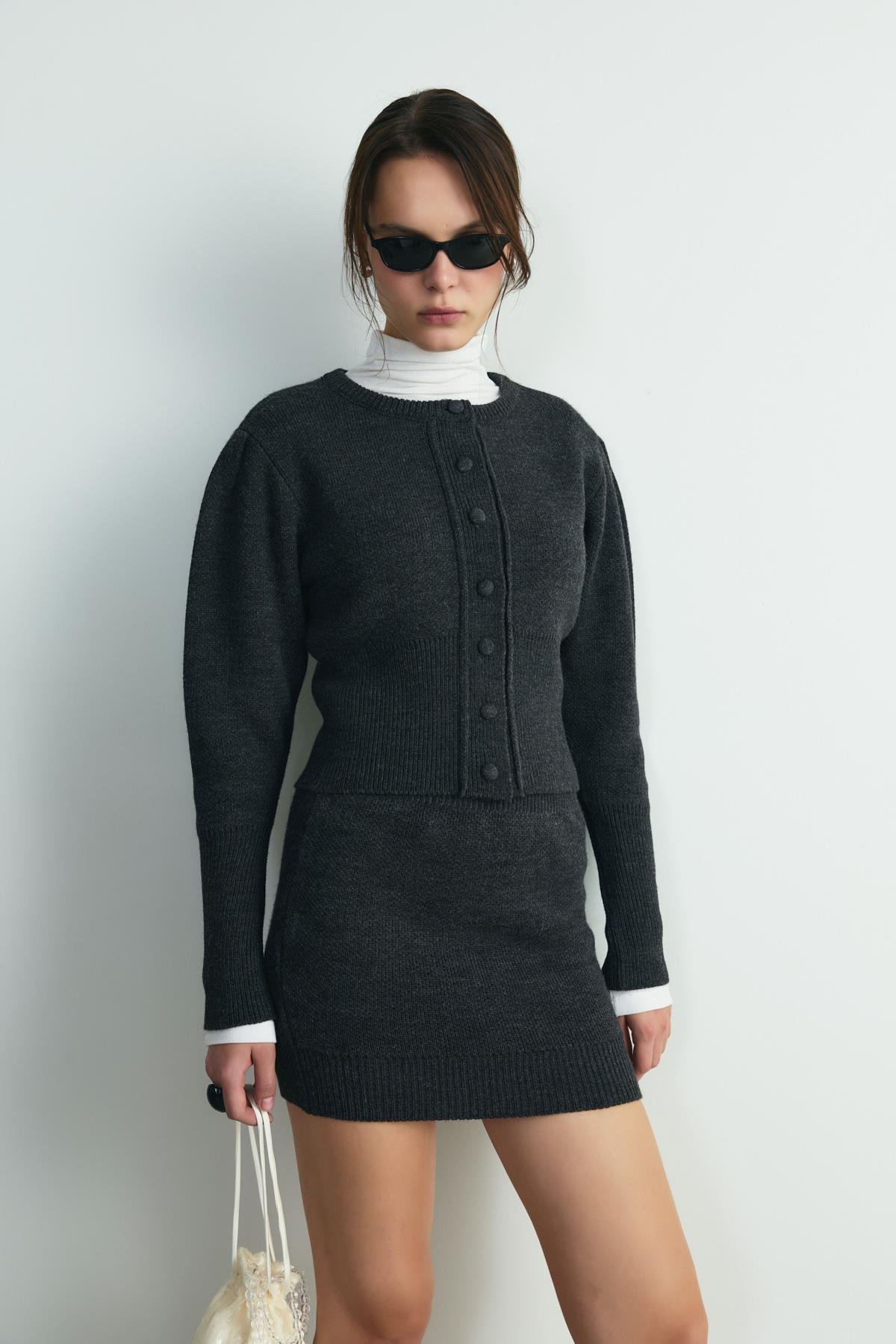 Füme Lucy Triko Hırka