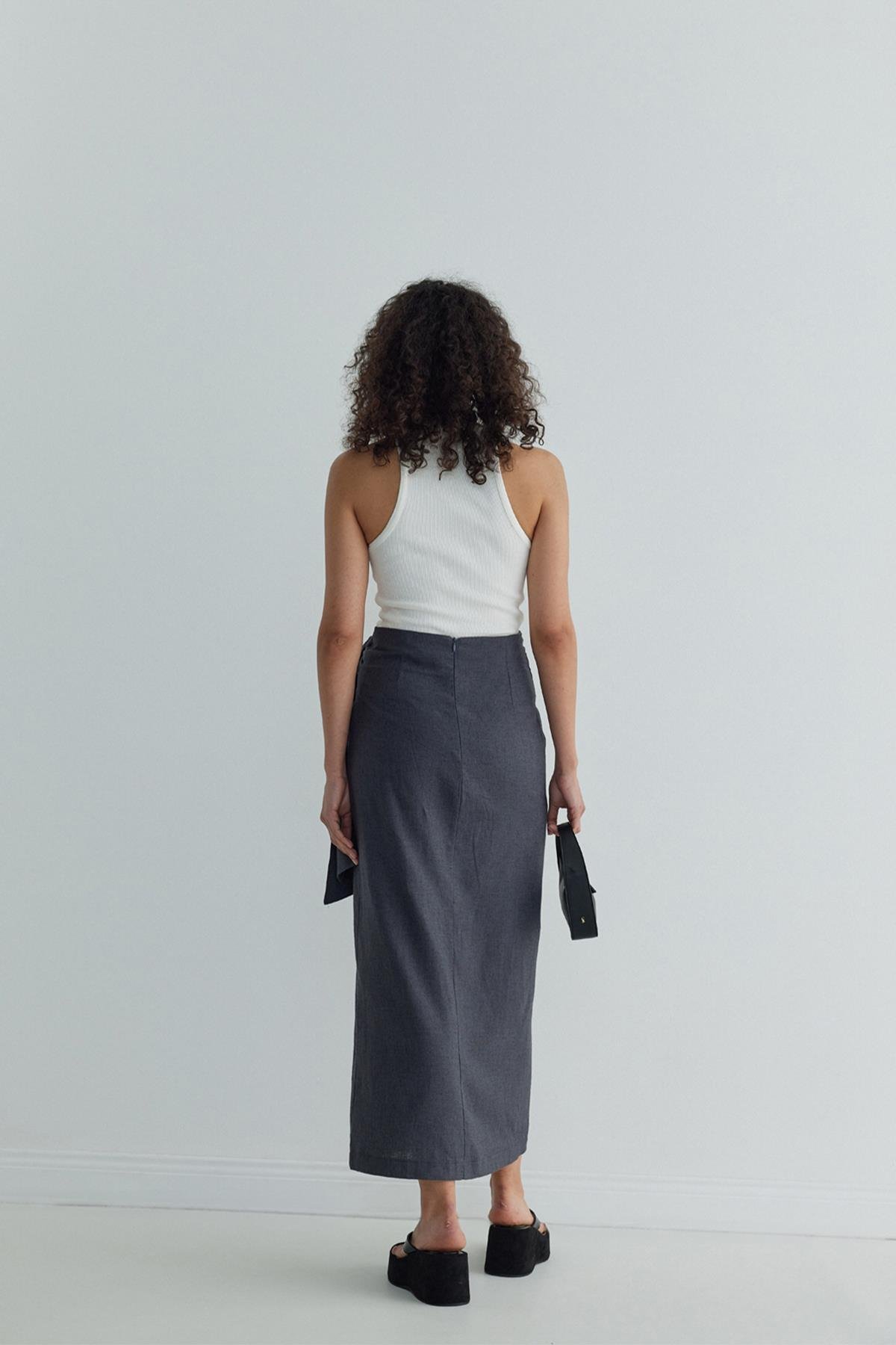 Noli Linen Wrap Skirt