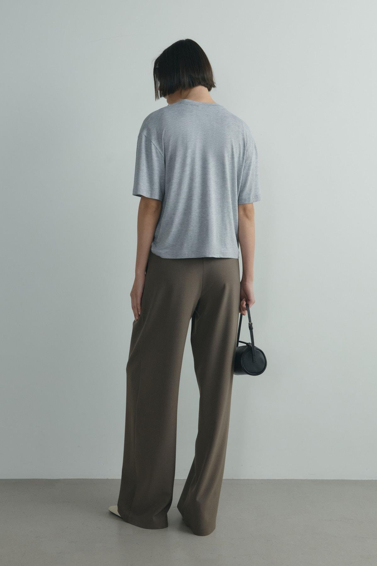 Gri Atlas Basic Tişört