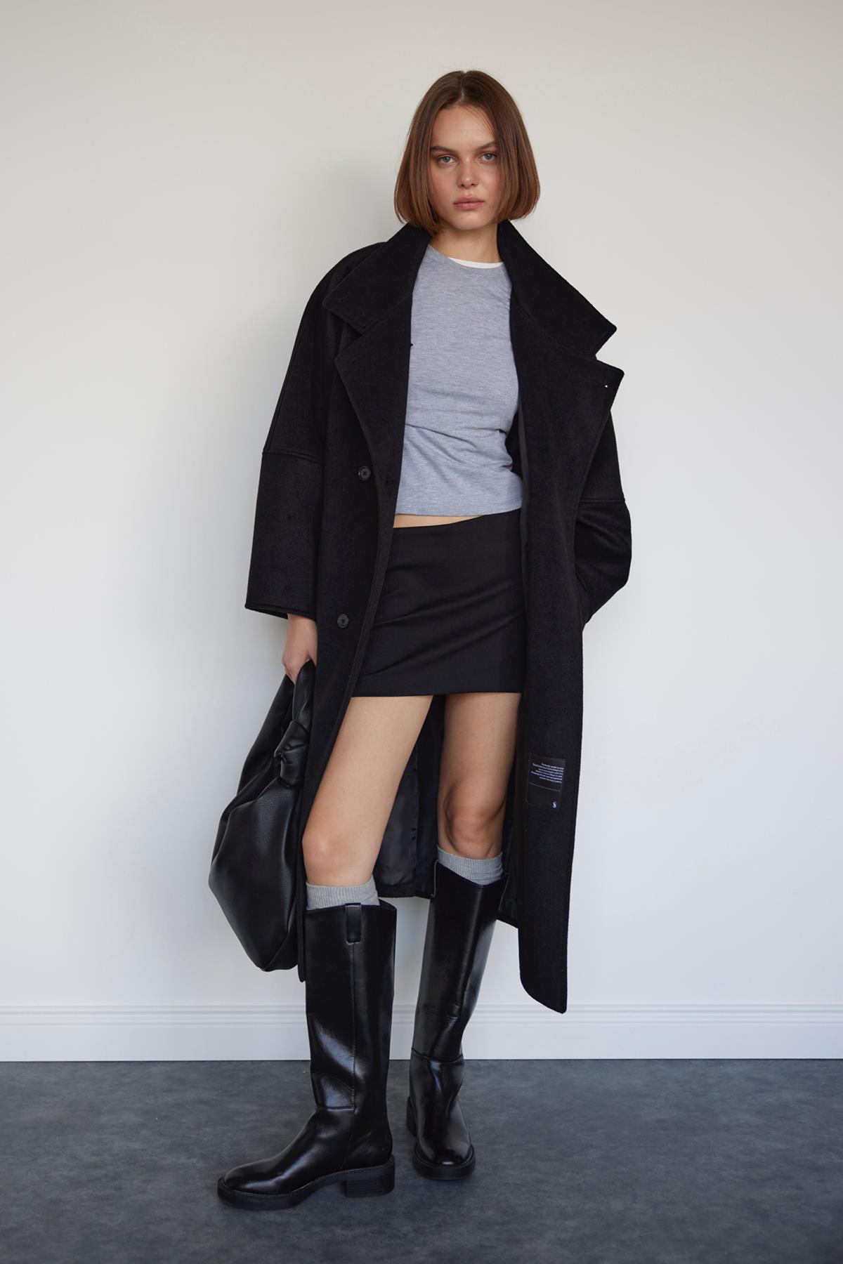 Gri Basic Pamuklu Tişört