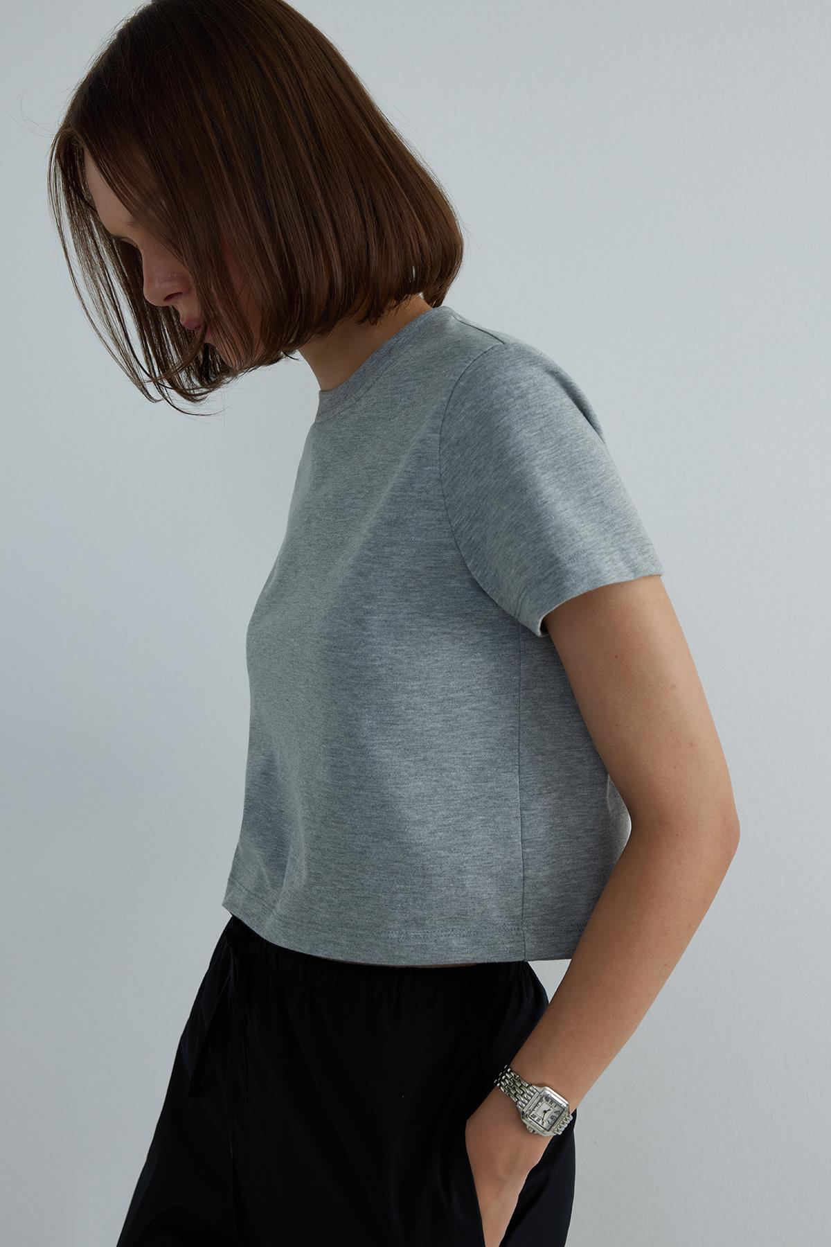 Gri Comfy Basic Tişört