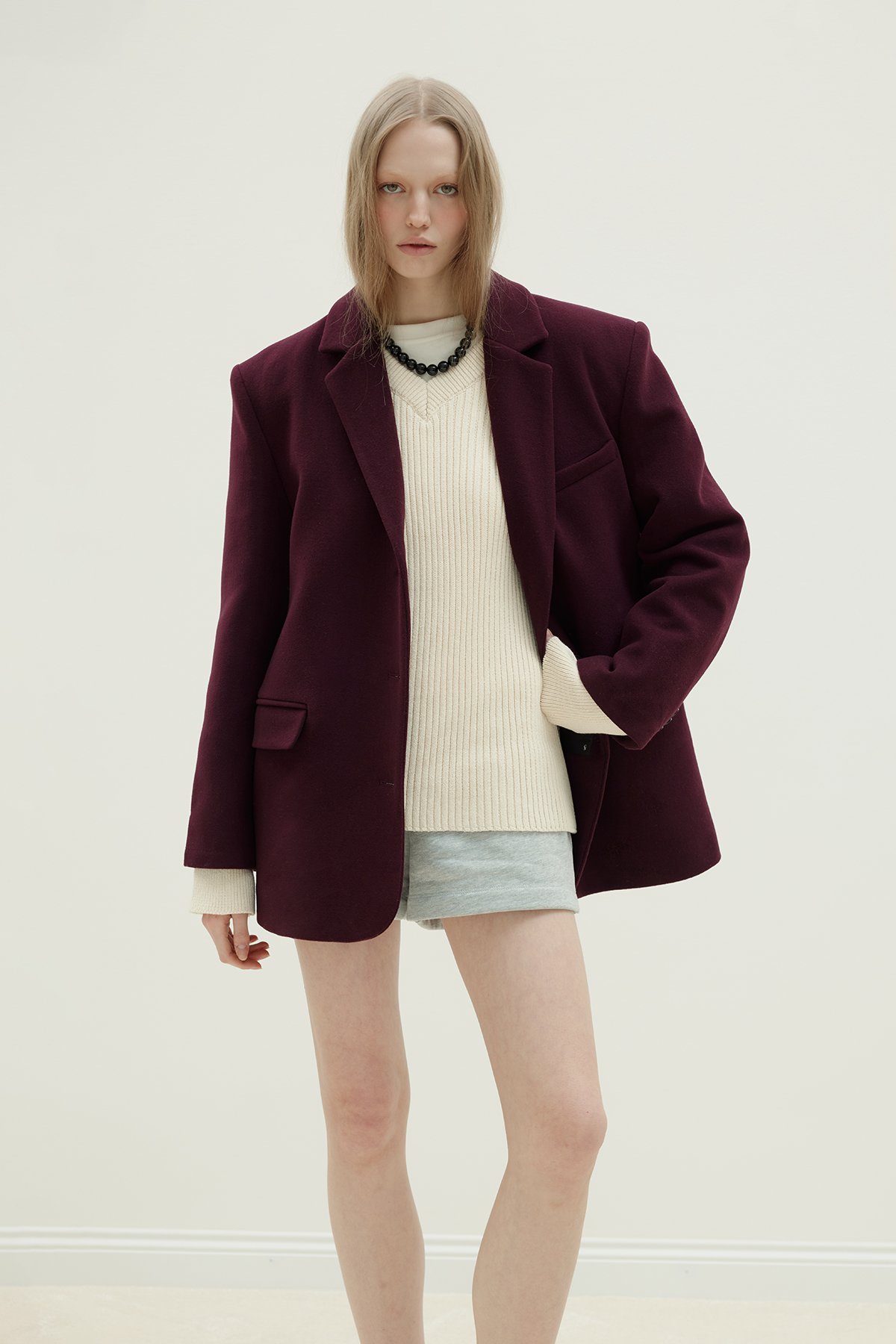 Gri Ena Pamuklu Şort