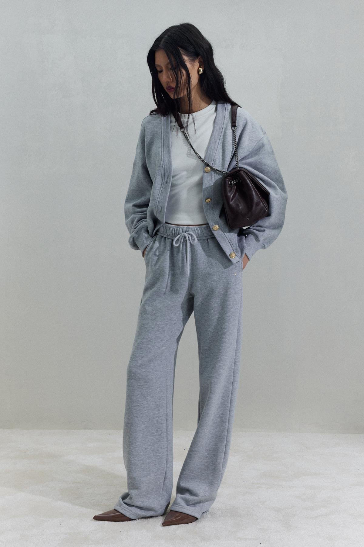 Gri Homie Basic Hırka