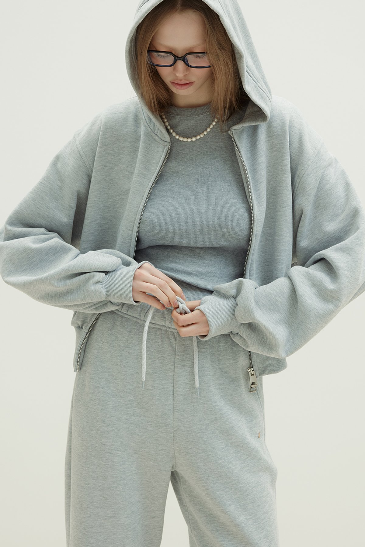 Gri Homie Lastikli Eşofman