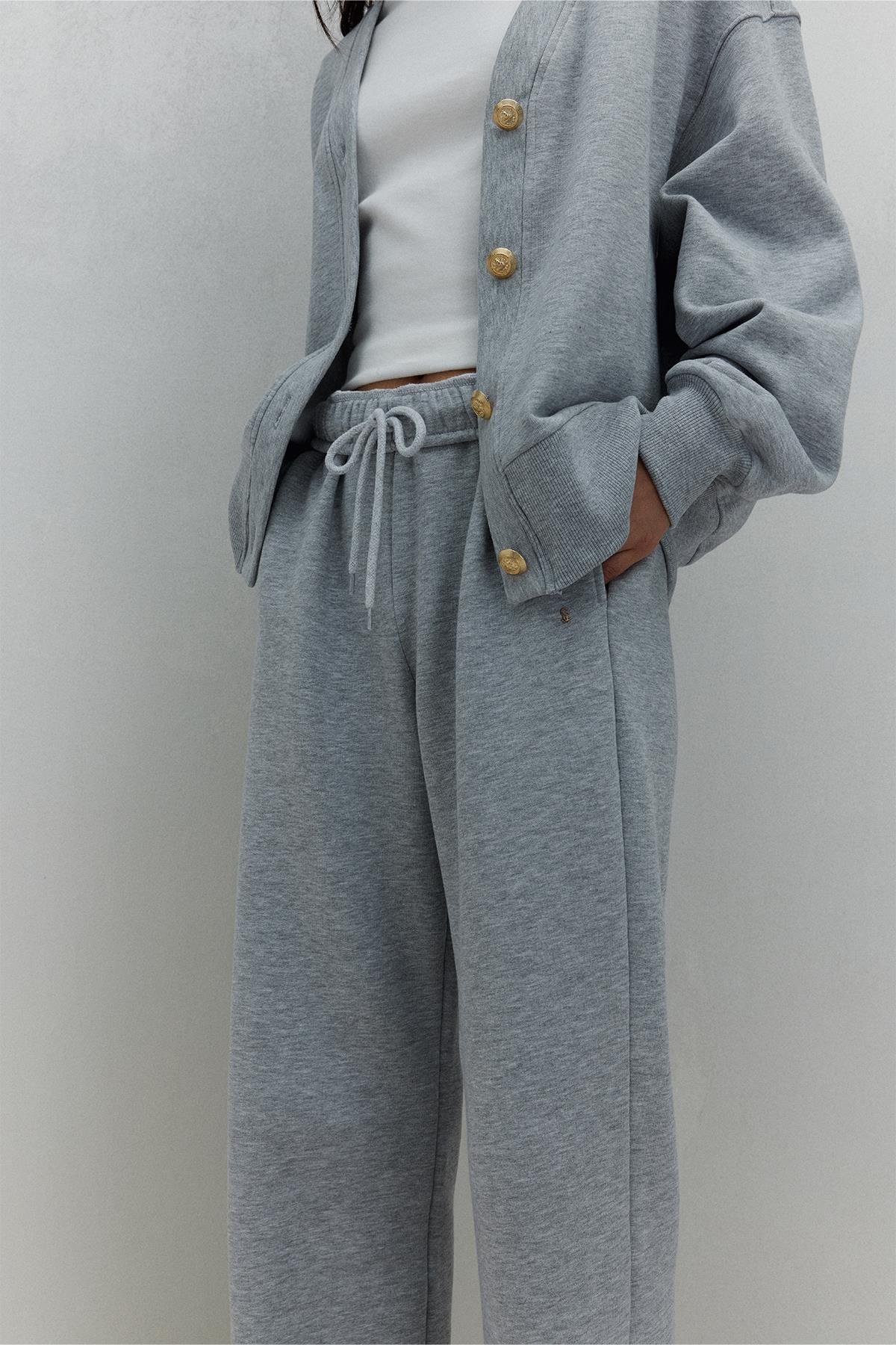 Gri Homie Lastikli Eşofman