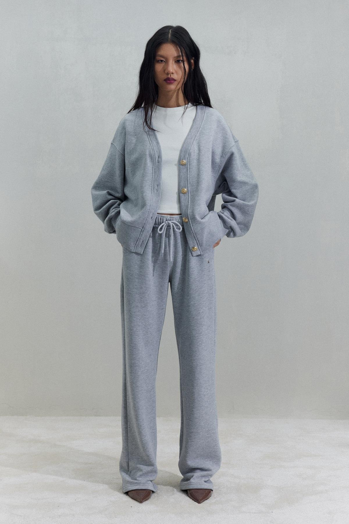 Gri Homie Lastikli Eşofman