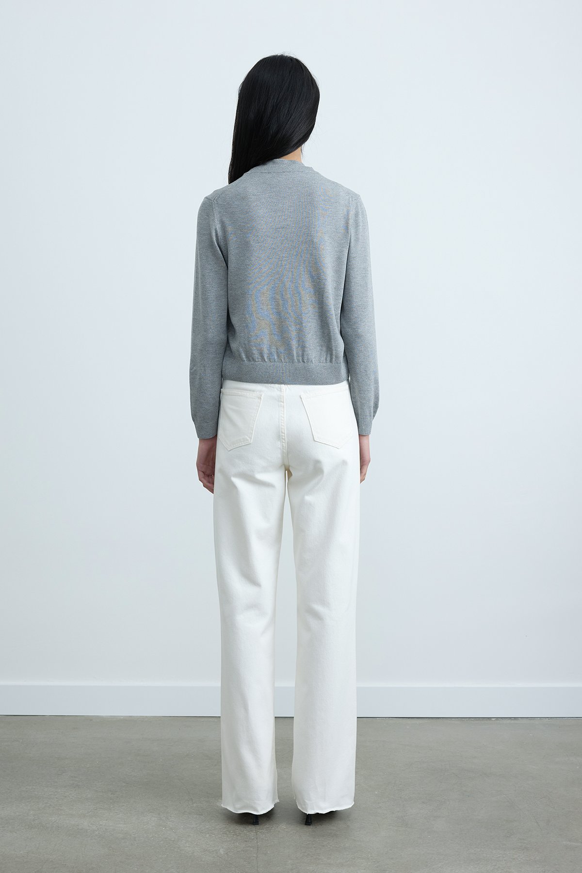 Gri Lea Triko Hırka