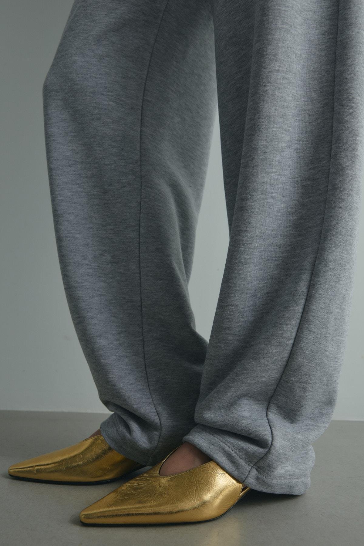 Gri Salted Lastikli Eşofman