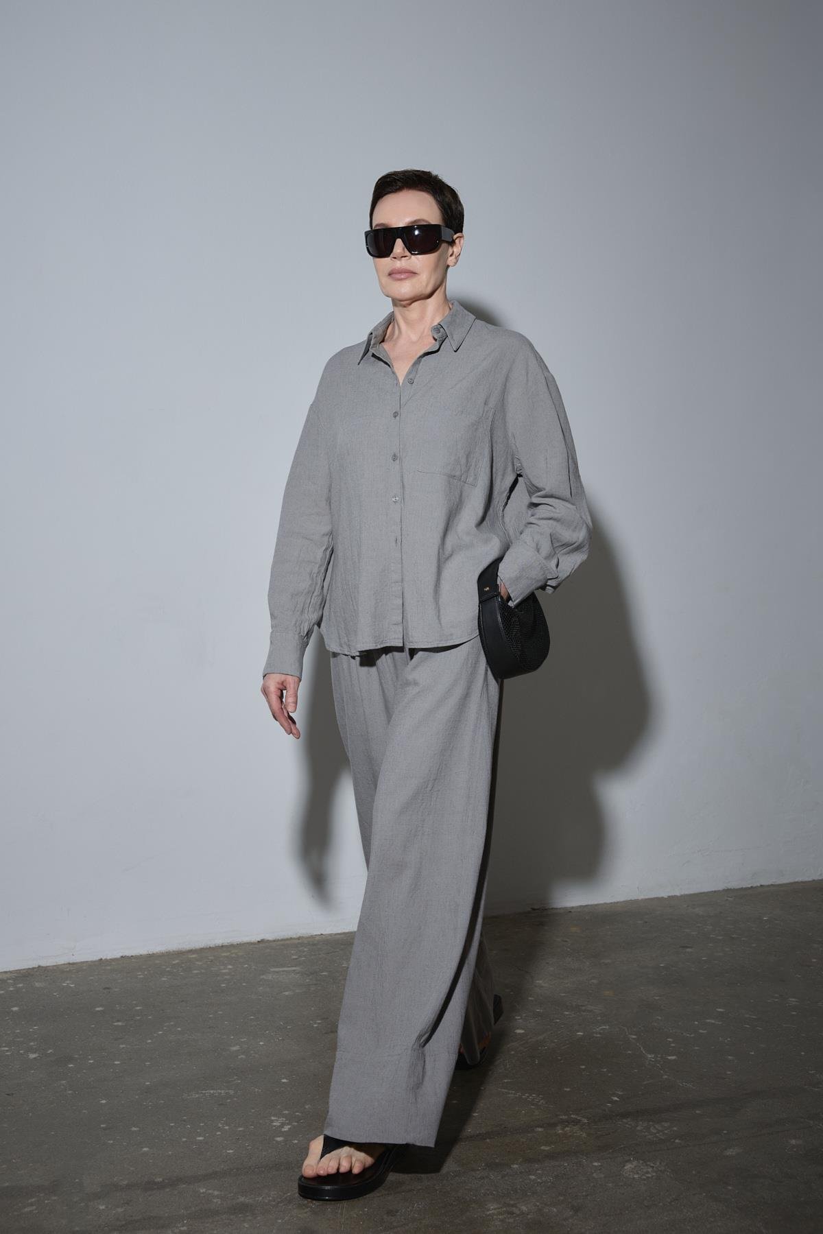 Serin Linen Palazzo Trousers