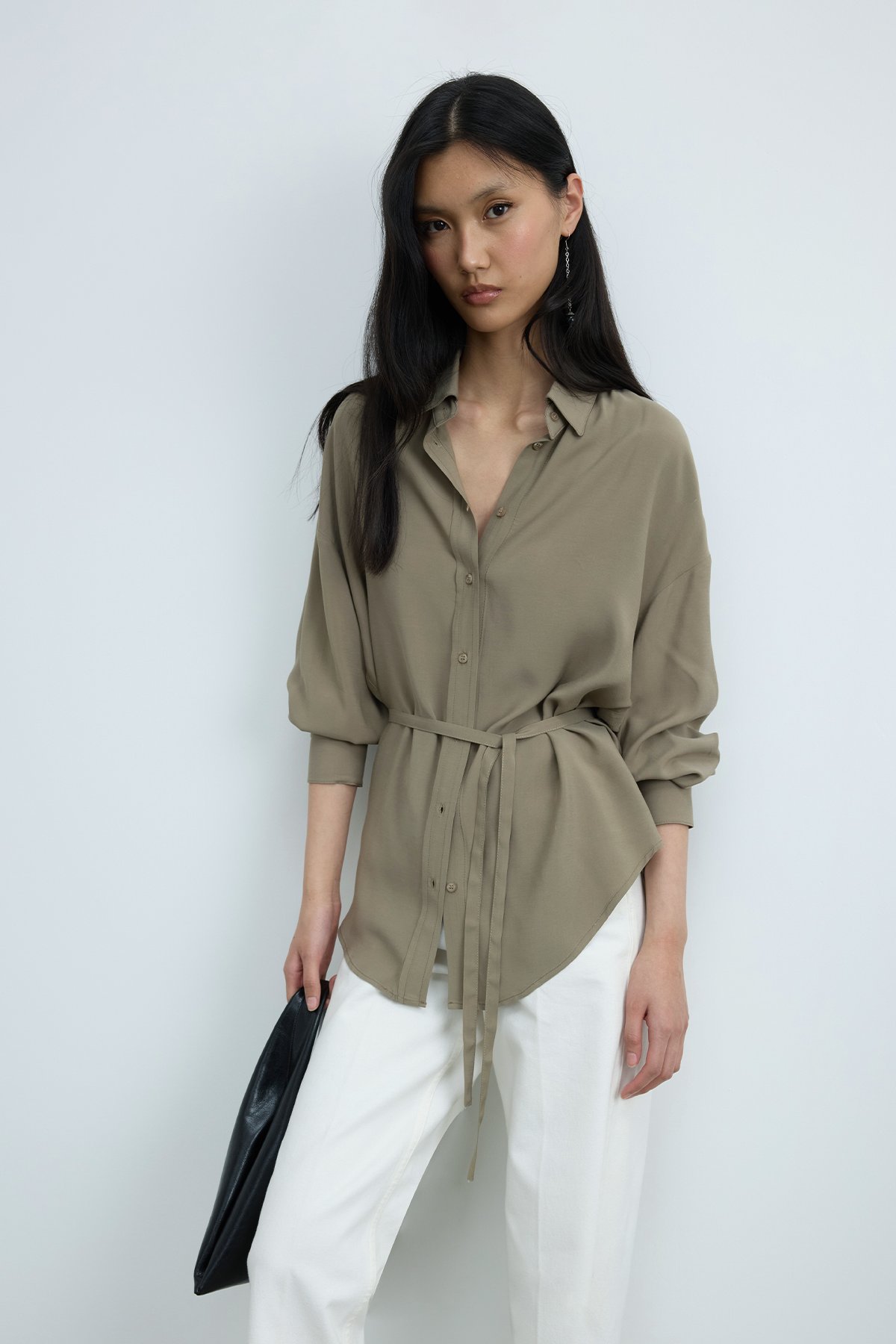 Haki Alessa Tensel Gömlek