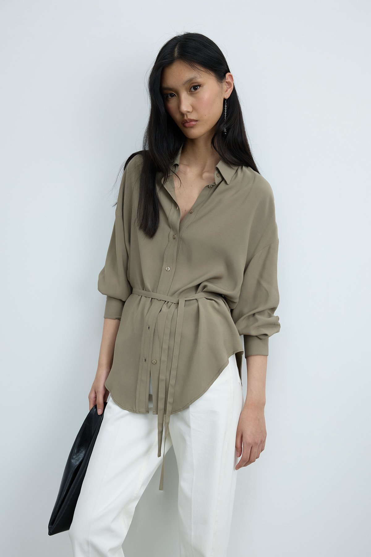 Haki Alessa Tensel Gömlek