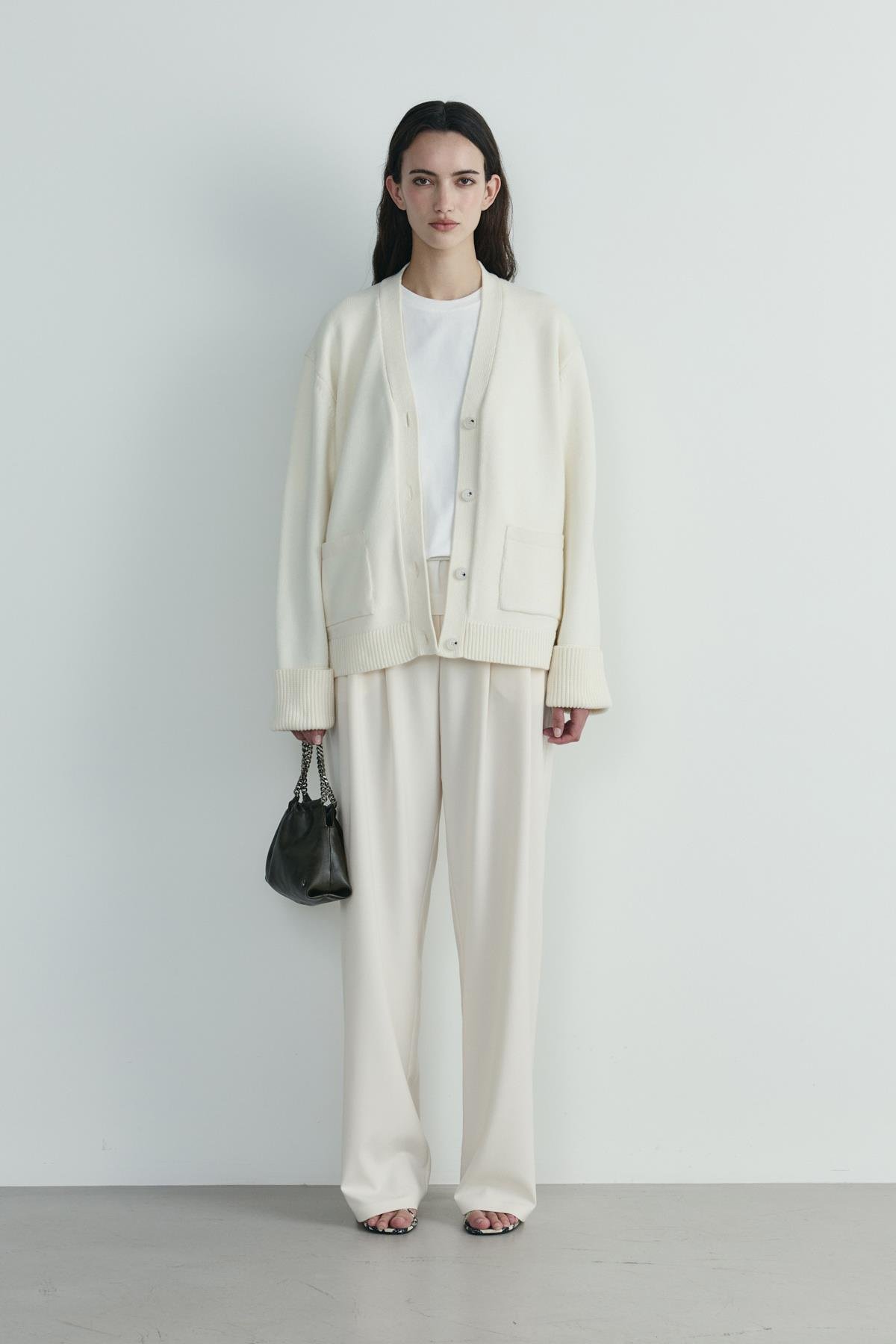 Haki Giorgia Zincirli Deri Mini Çanta