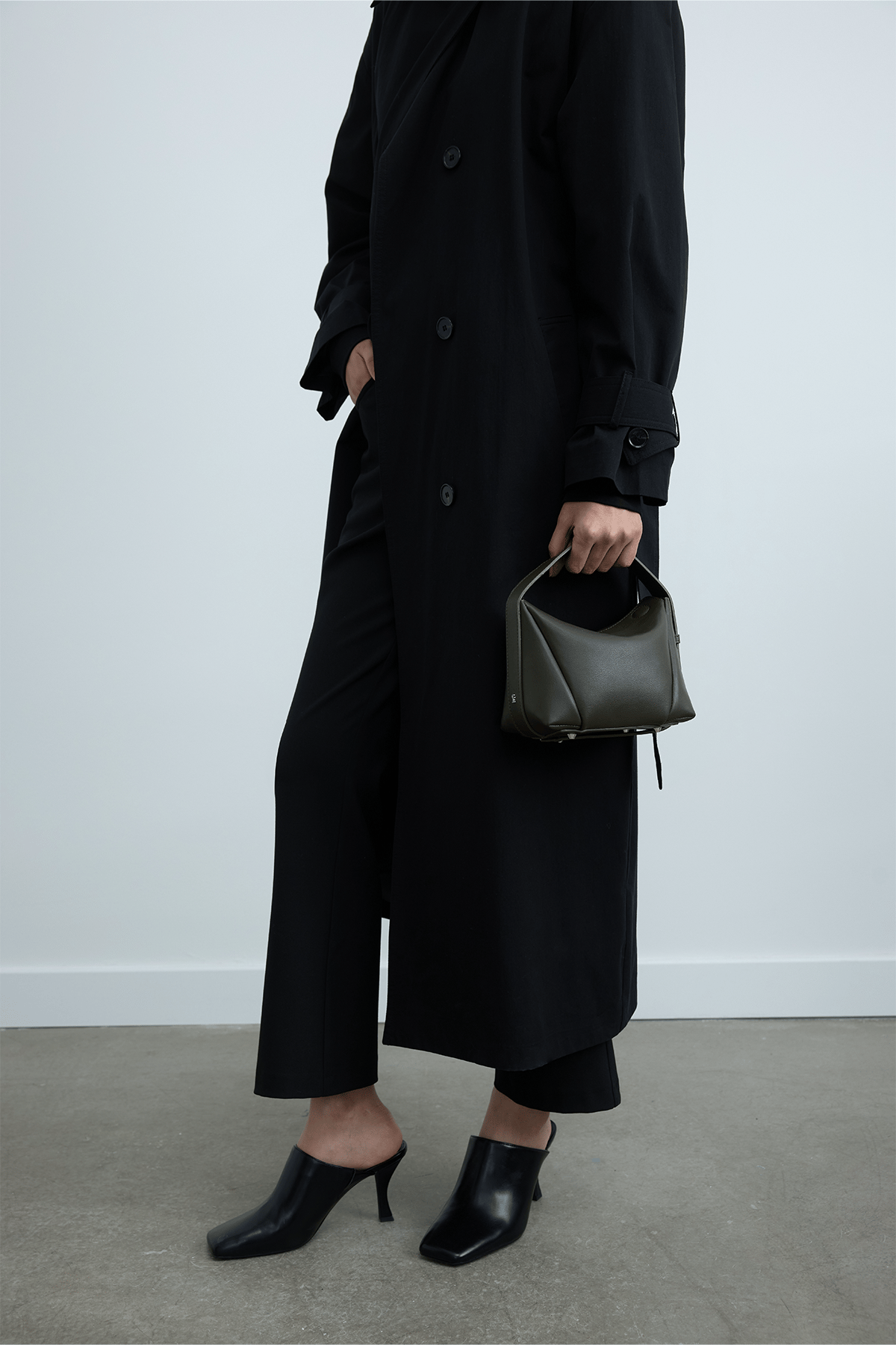 Haki Rhan Deri Mini Çanta