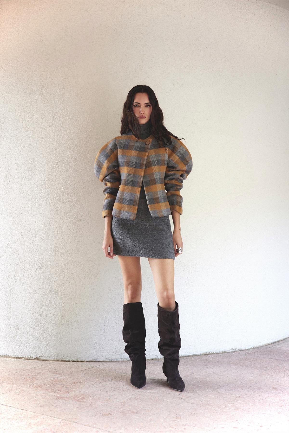 Hardal Diva Karpuz Kollu Ceket