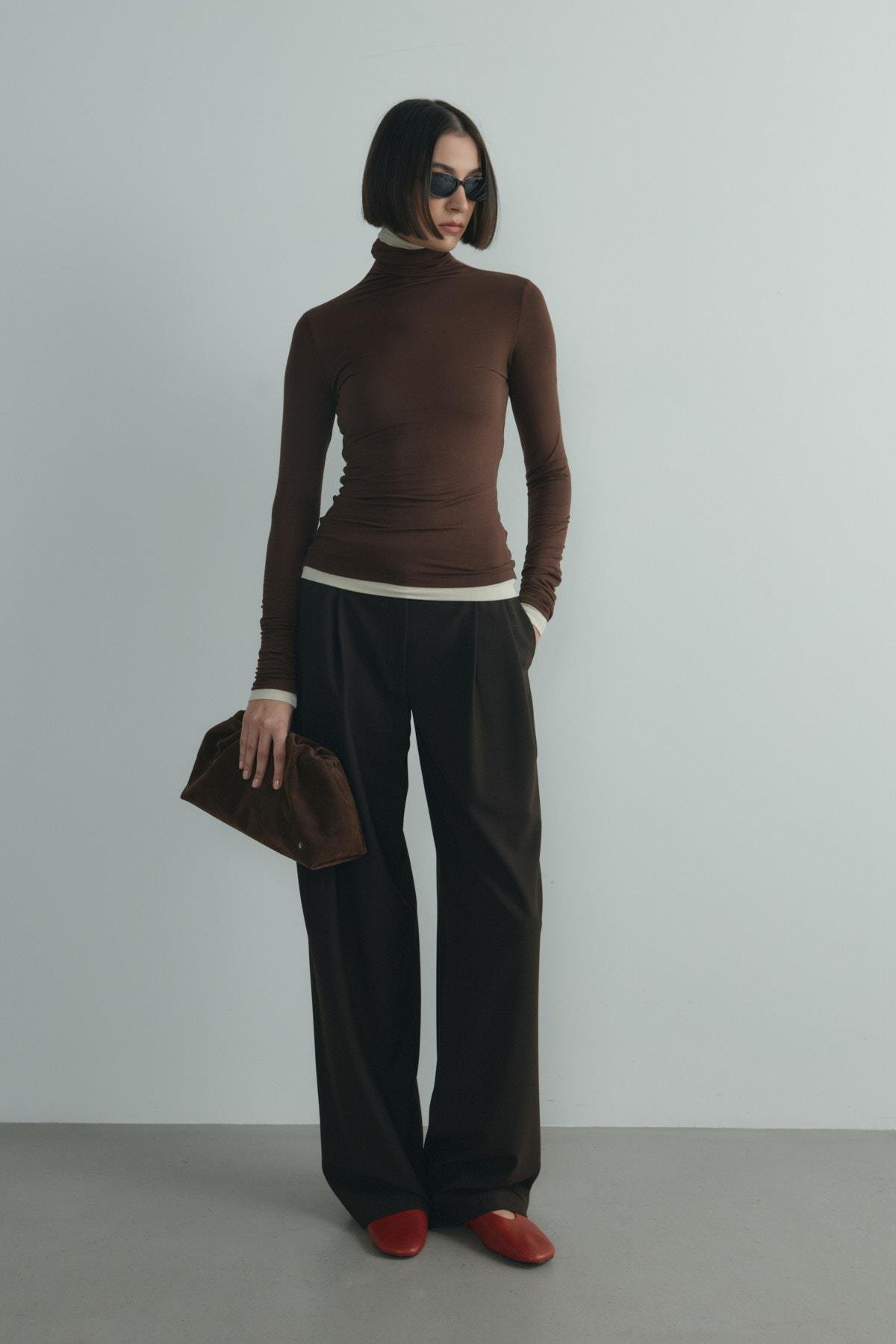 Kahverengi Boğazlı Tensel Body