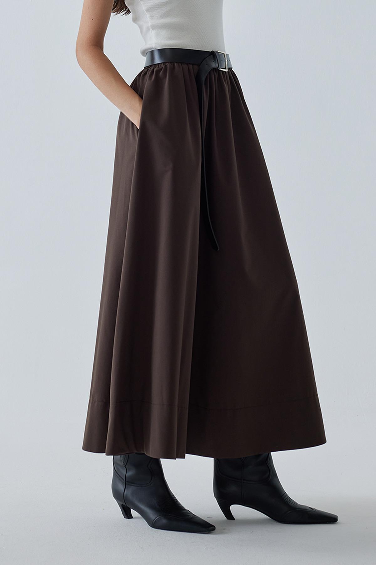 Day Poplin Flared Skirt