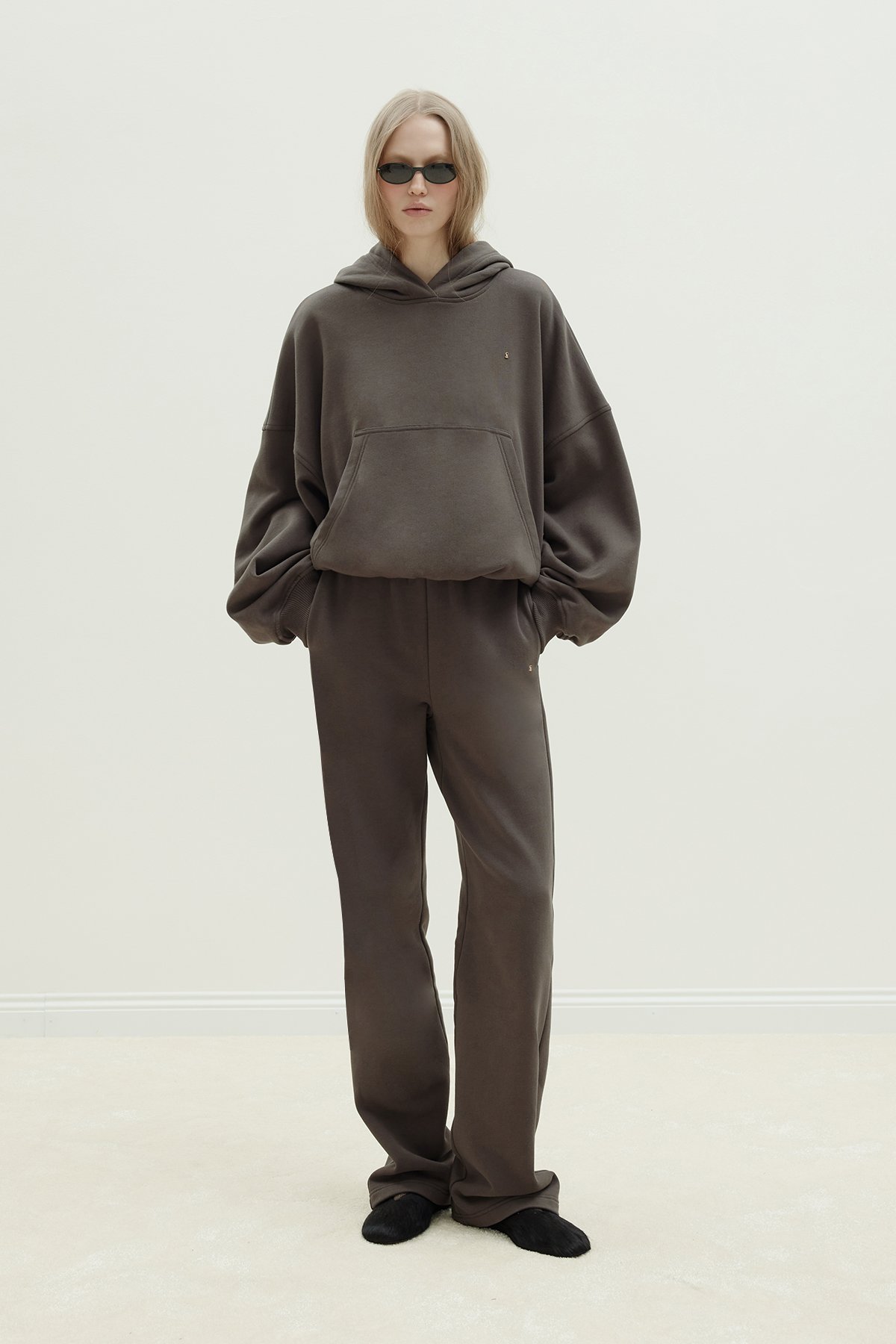 Kahverengi Hardy Kapüşonlu Sweatshirt