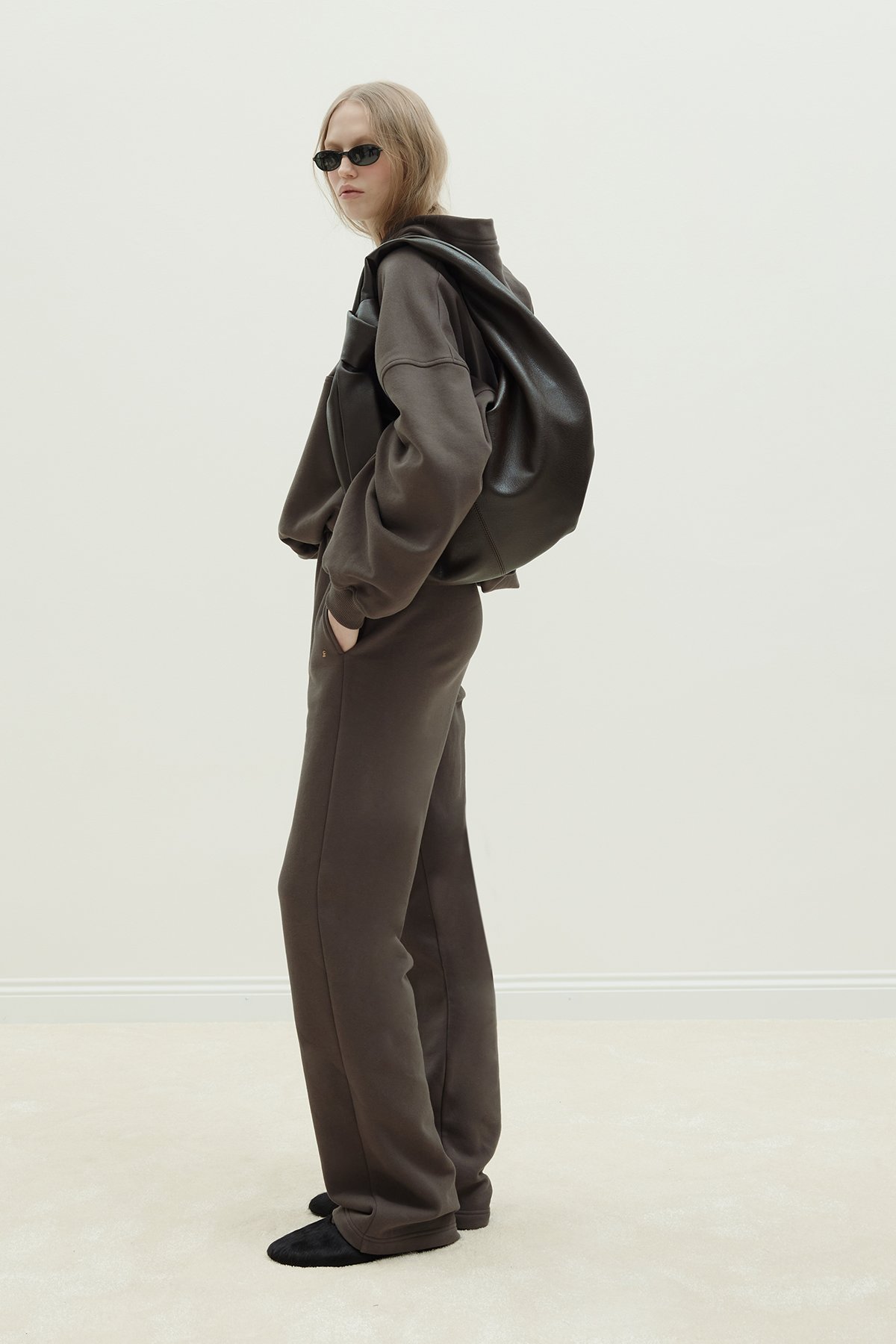 Kahverengi Homie Lastikli Eşofman