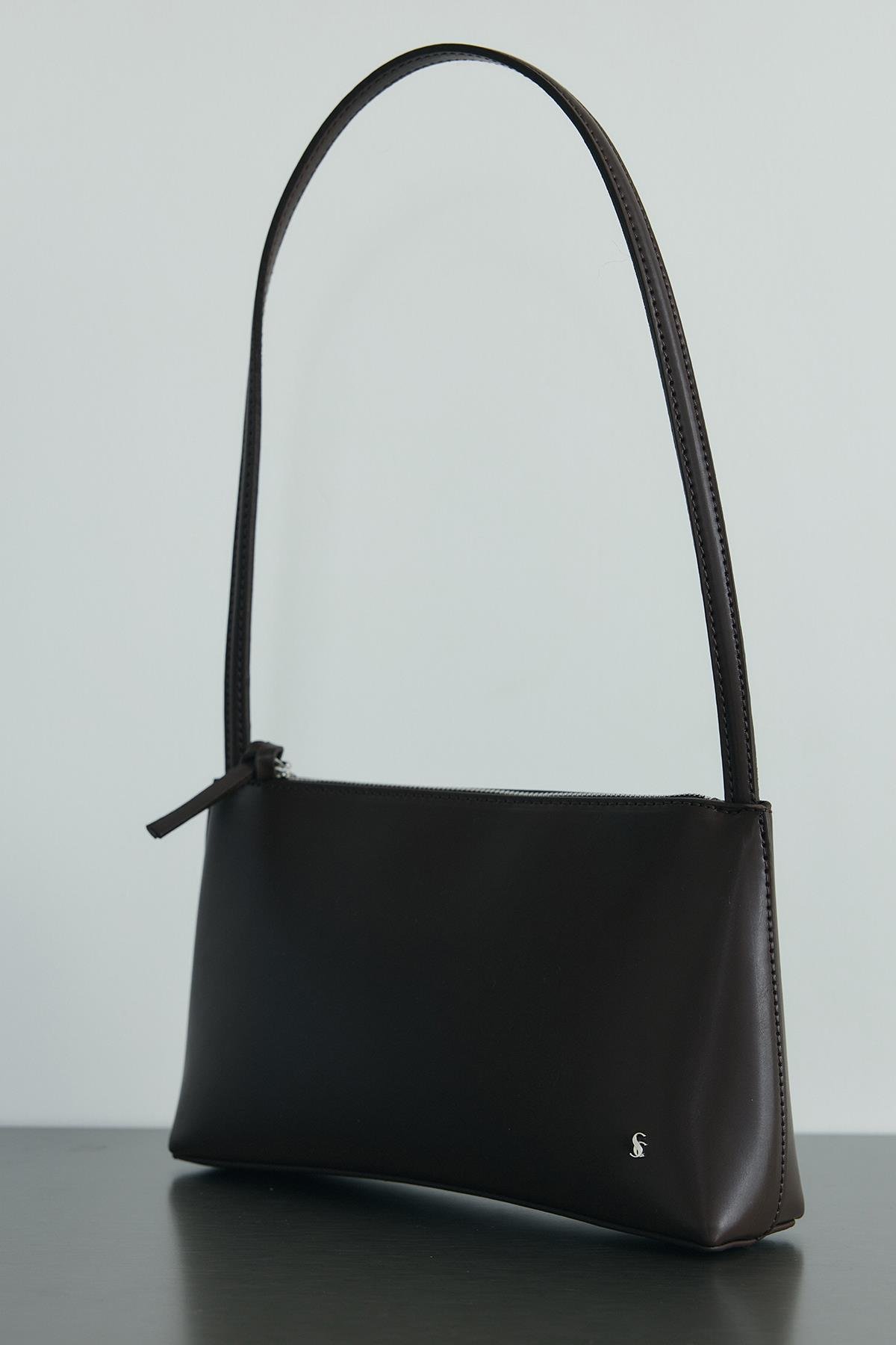 Kahverengi Ivy Deri Çanta