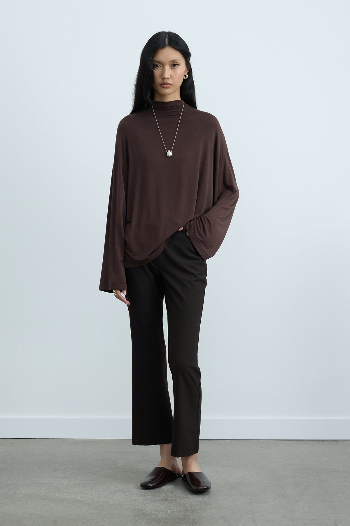 Kahverengi Olivia Bluz