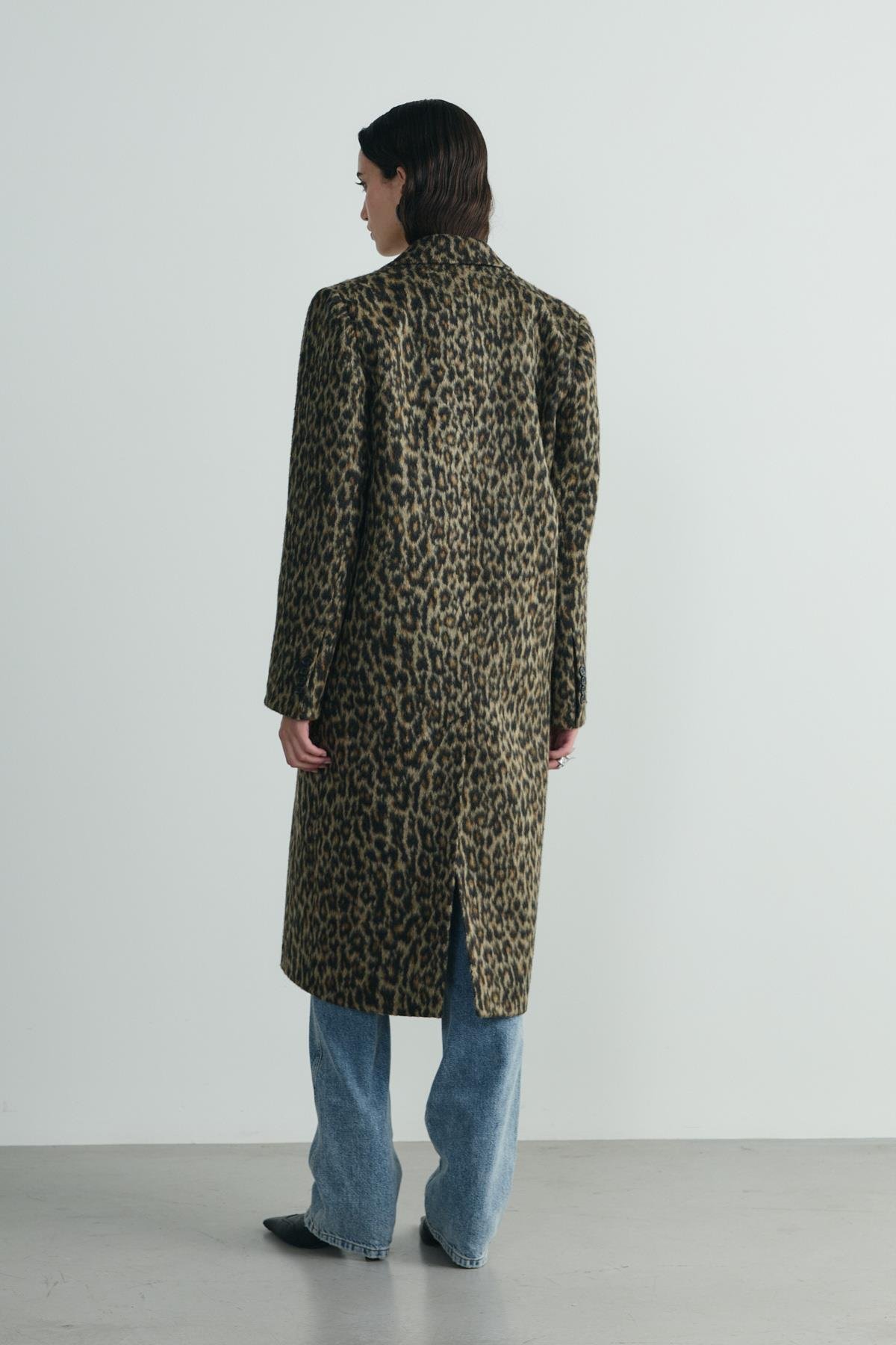 Kahverengi Roar Leopar Desenli Kaban