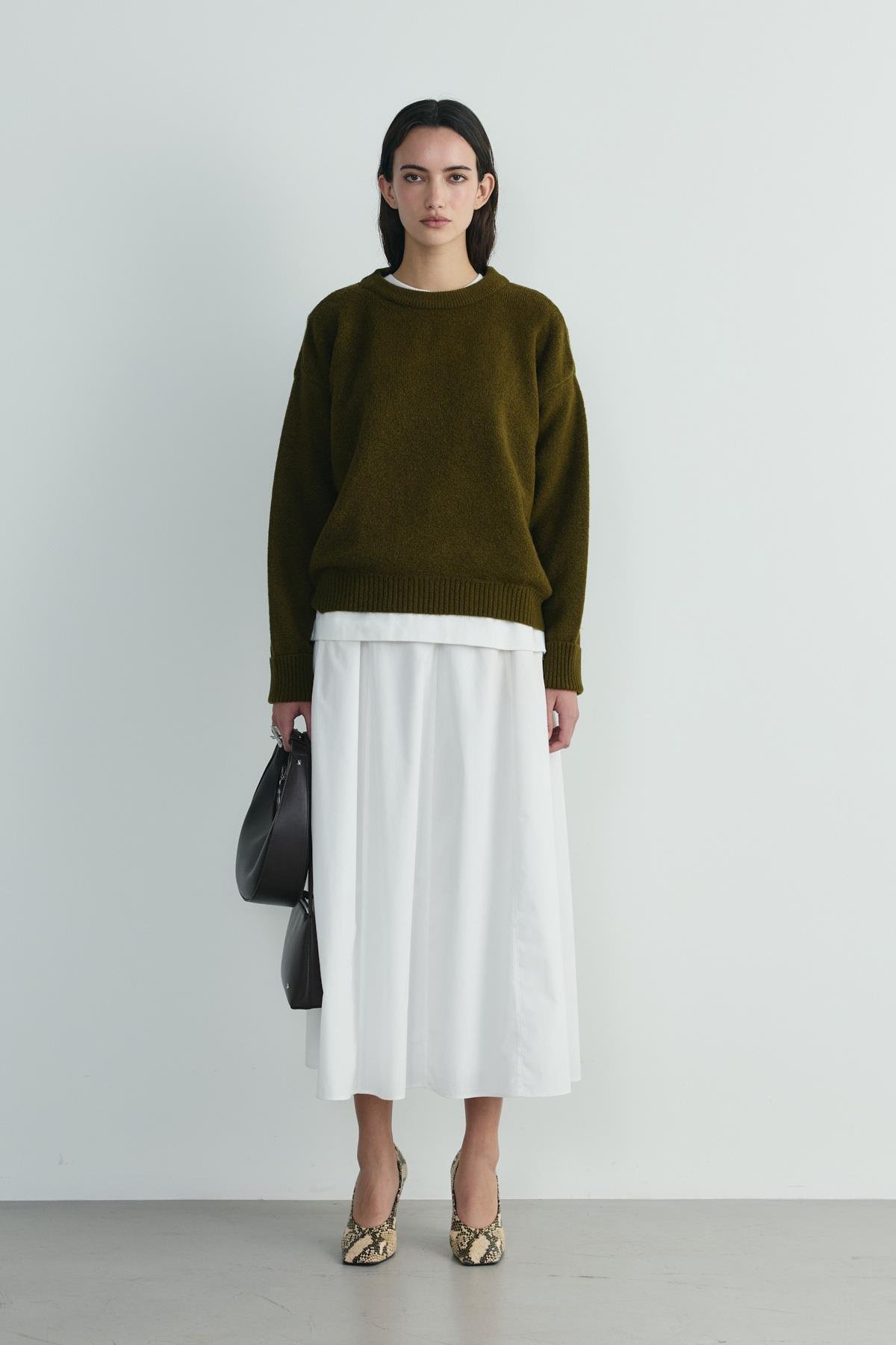 Kahverengi Rosa Mini Deri Çanta