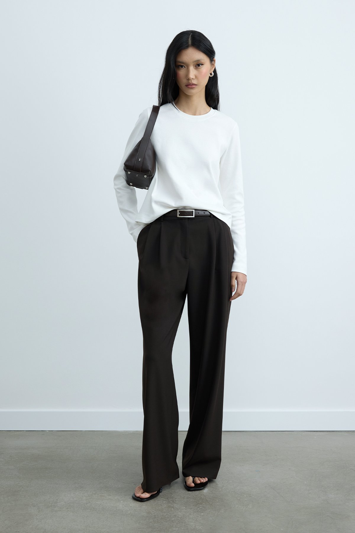 Rou Nikel Thin Leather Belt