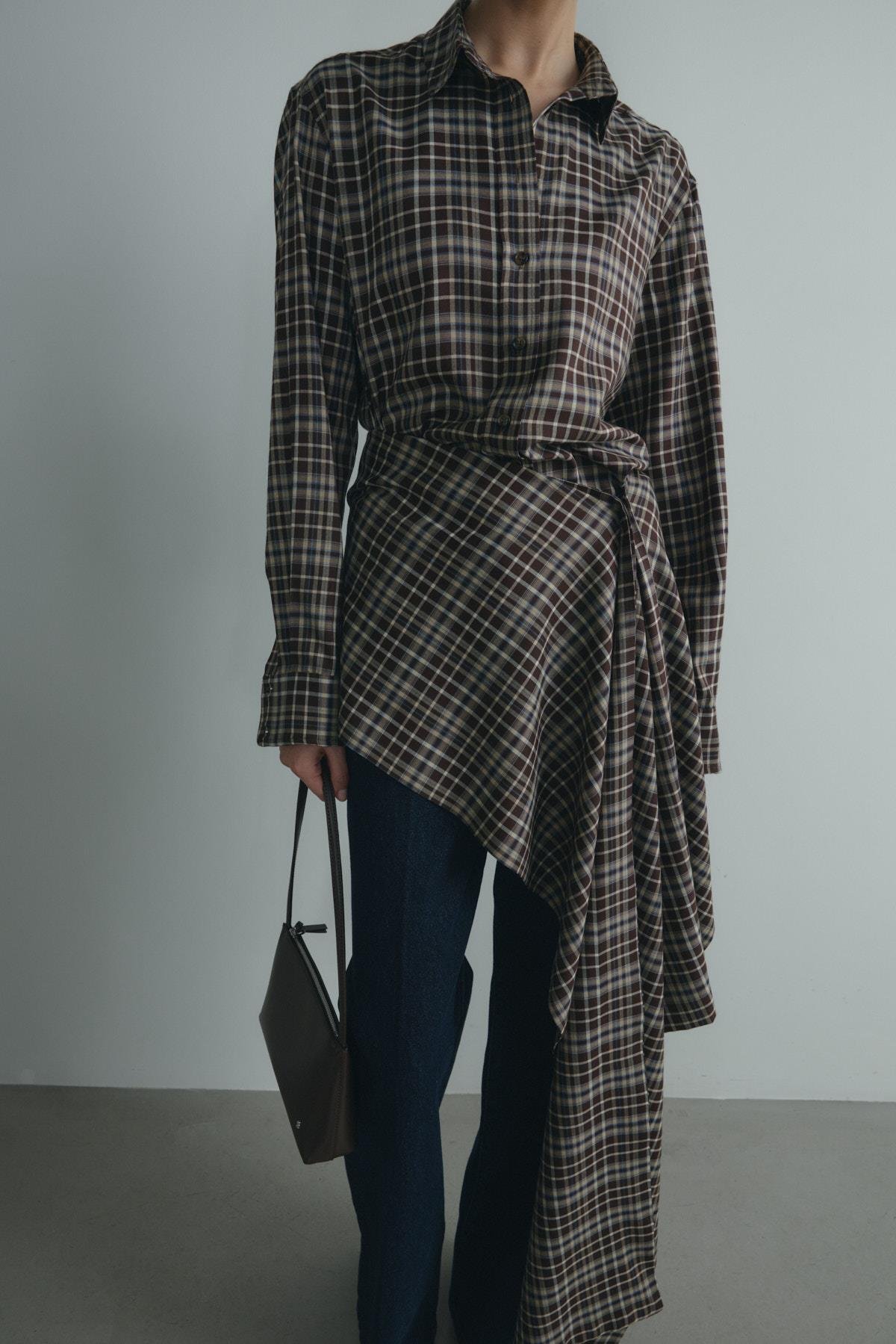 Kahverengi Slone Ekose Gömlek