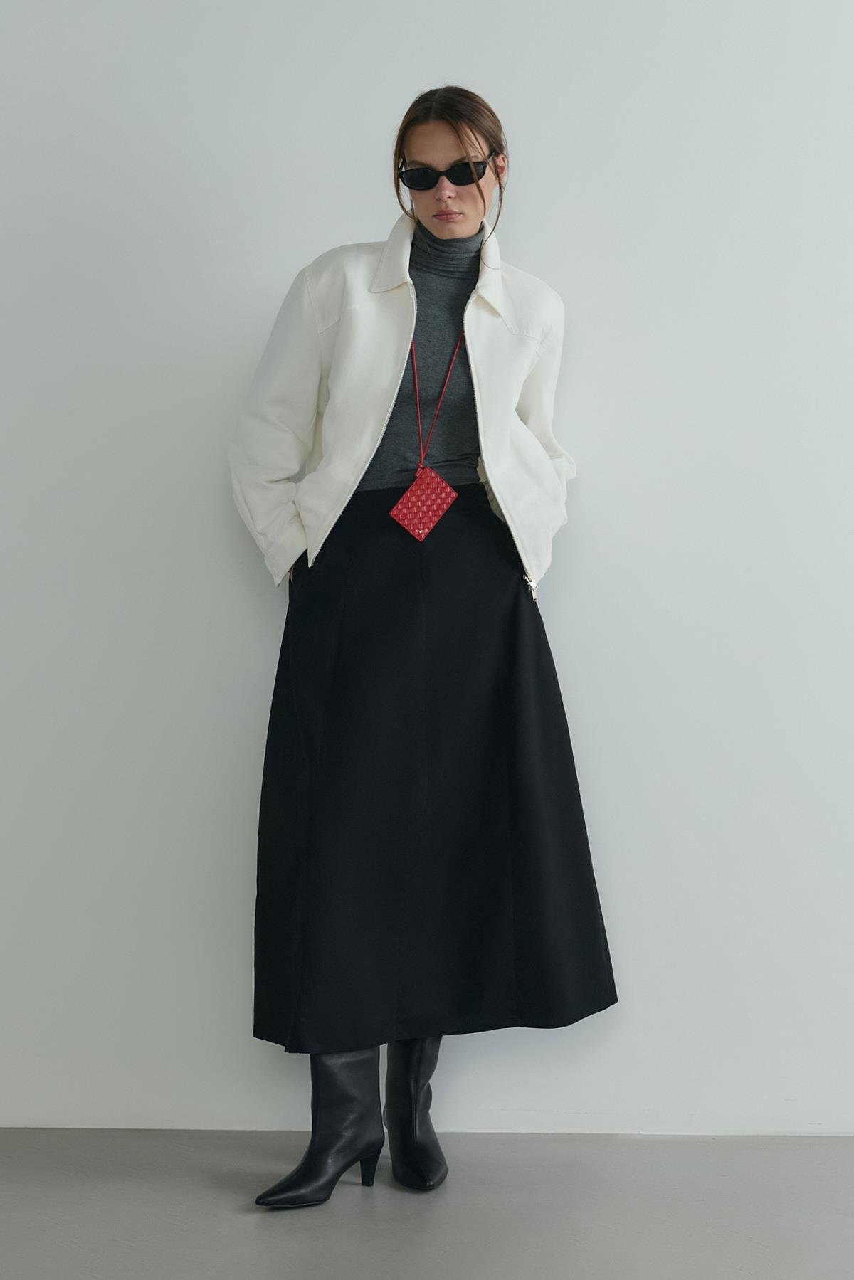 Kırmızı Lue Aynalı Kartlık