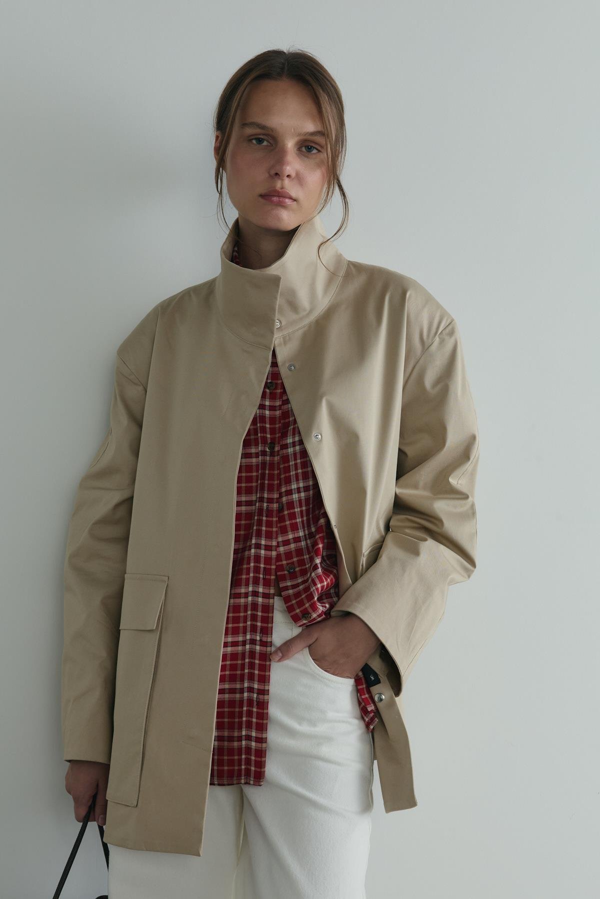 Kırmızı Slone Ekose Gömlek