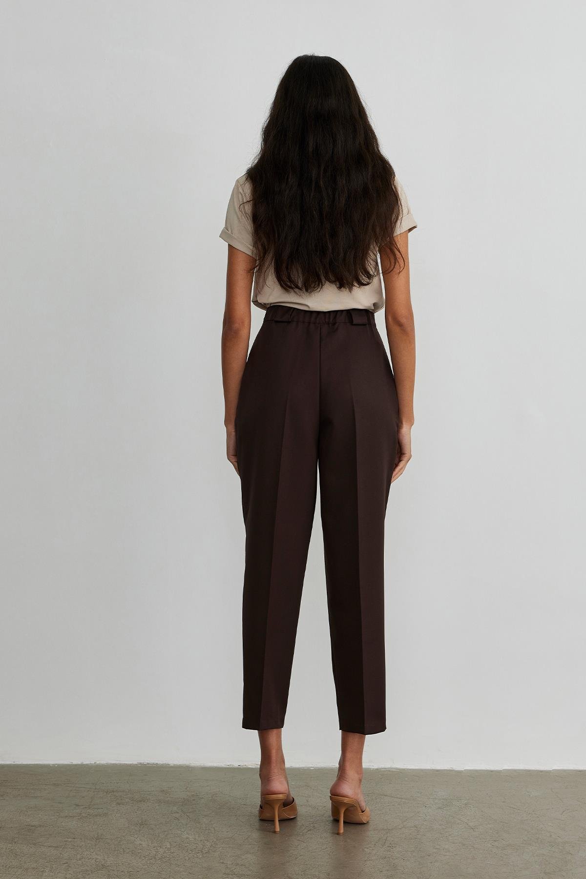 Koyu Kahve Binici Pantolon