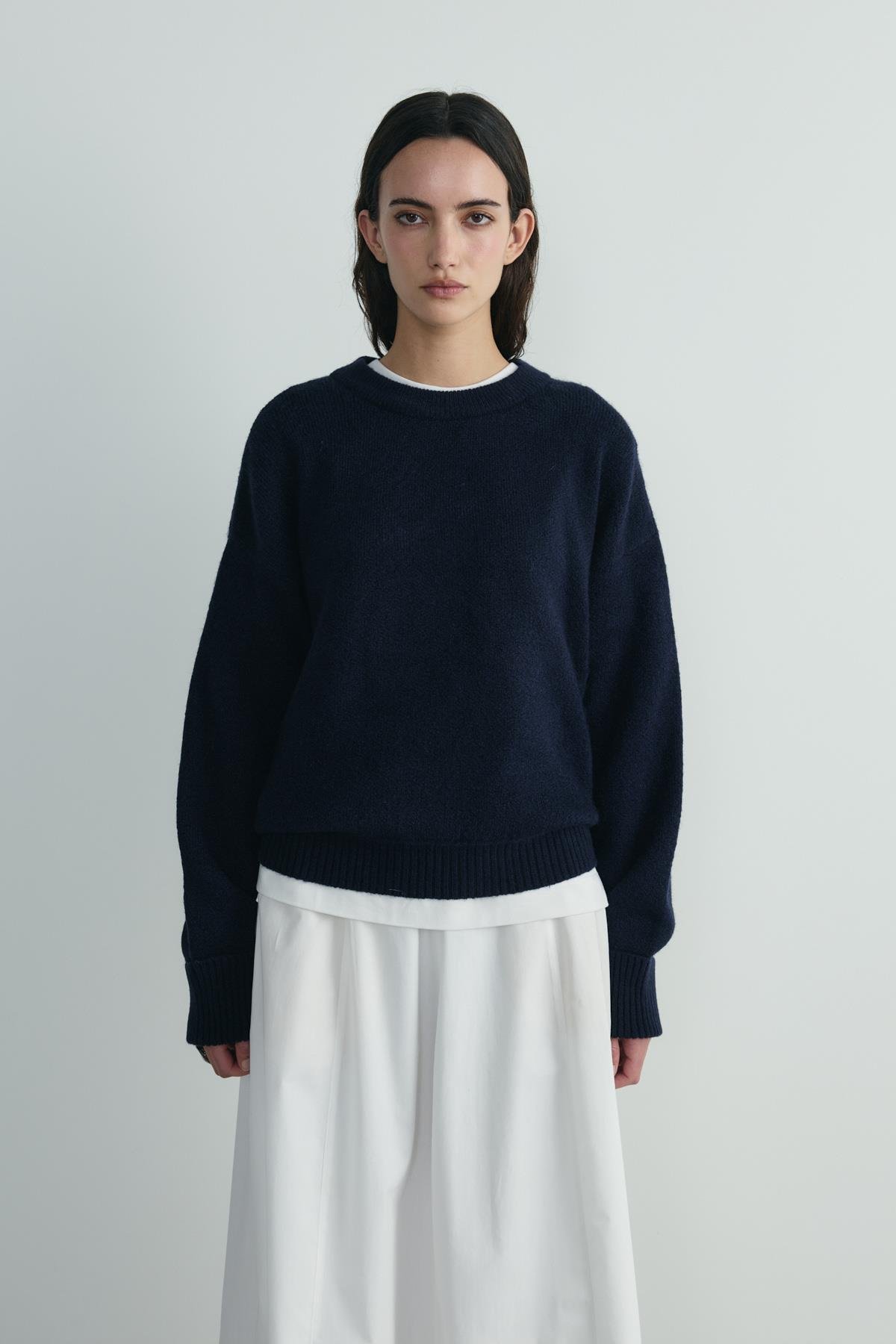 Lacivert Bella Oversize Kazak