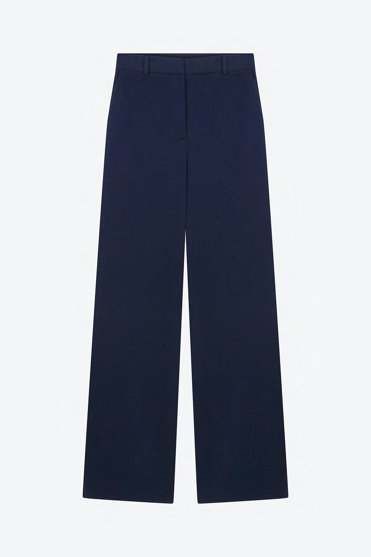 Lacivert Jane Bol Paça Pantolon