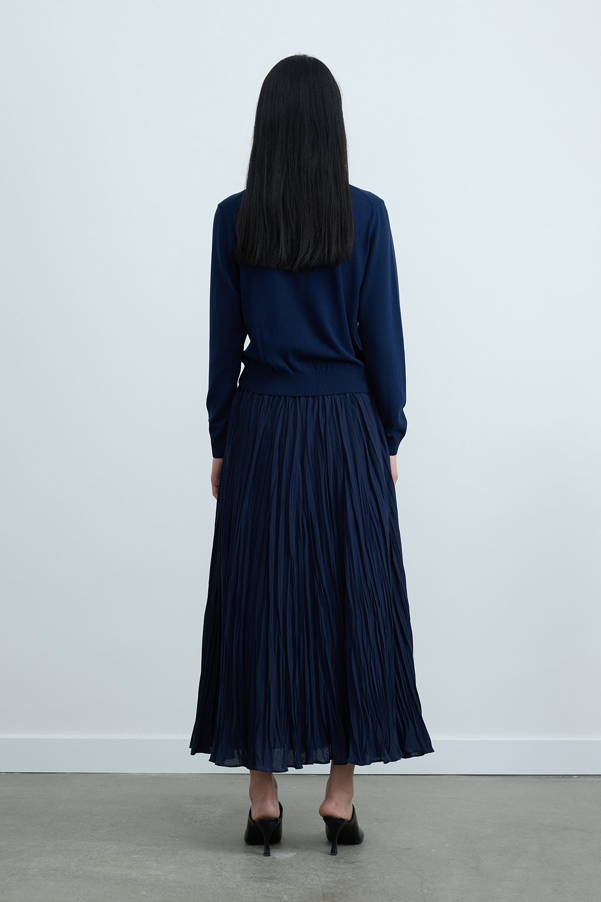 Lacivert Lea Triko Hırka