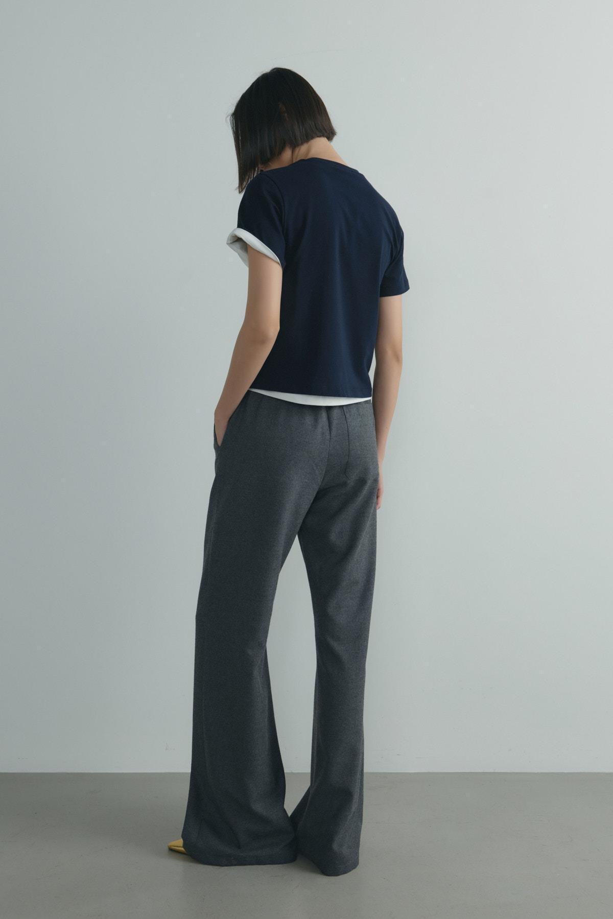 Lacivert Pamuklu Basic Tişört