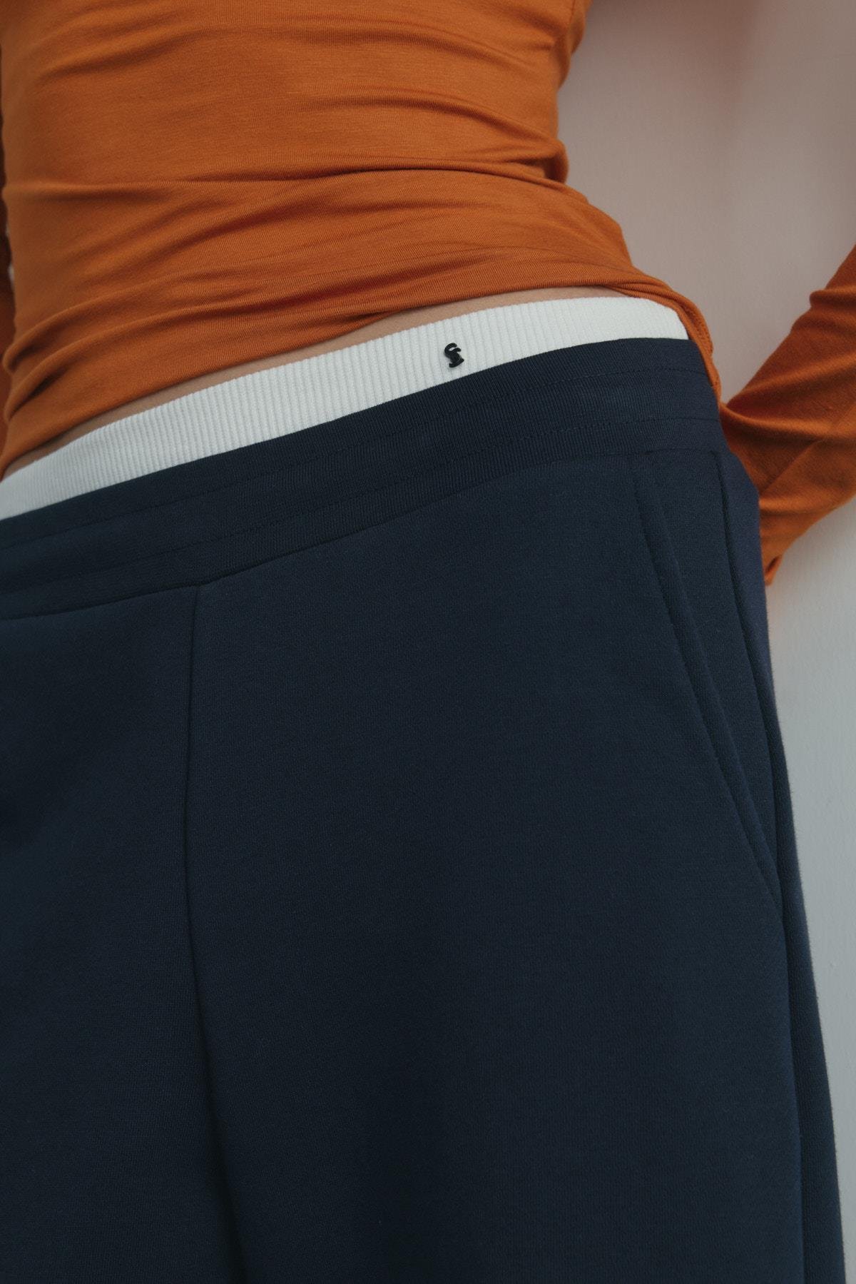 Lacivert Salted Lastikli Eşofman