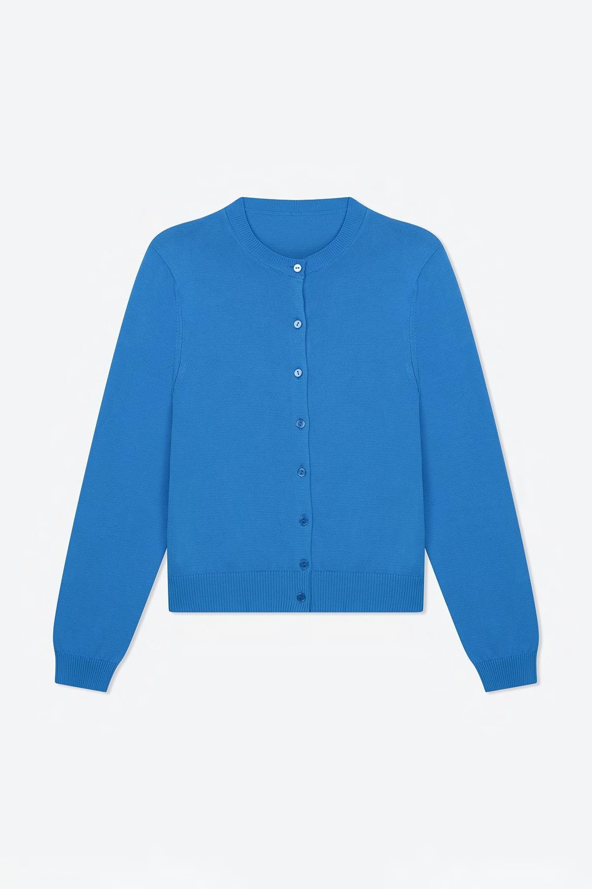 Mavi Lea Triko Hırka